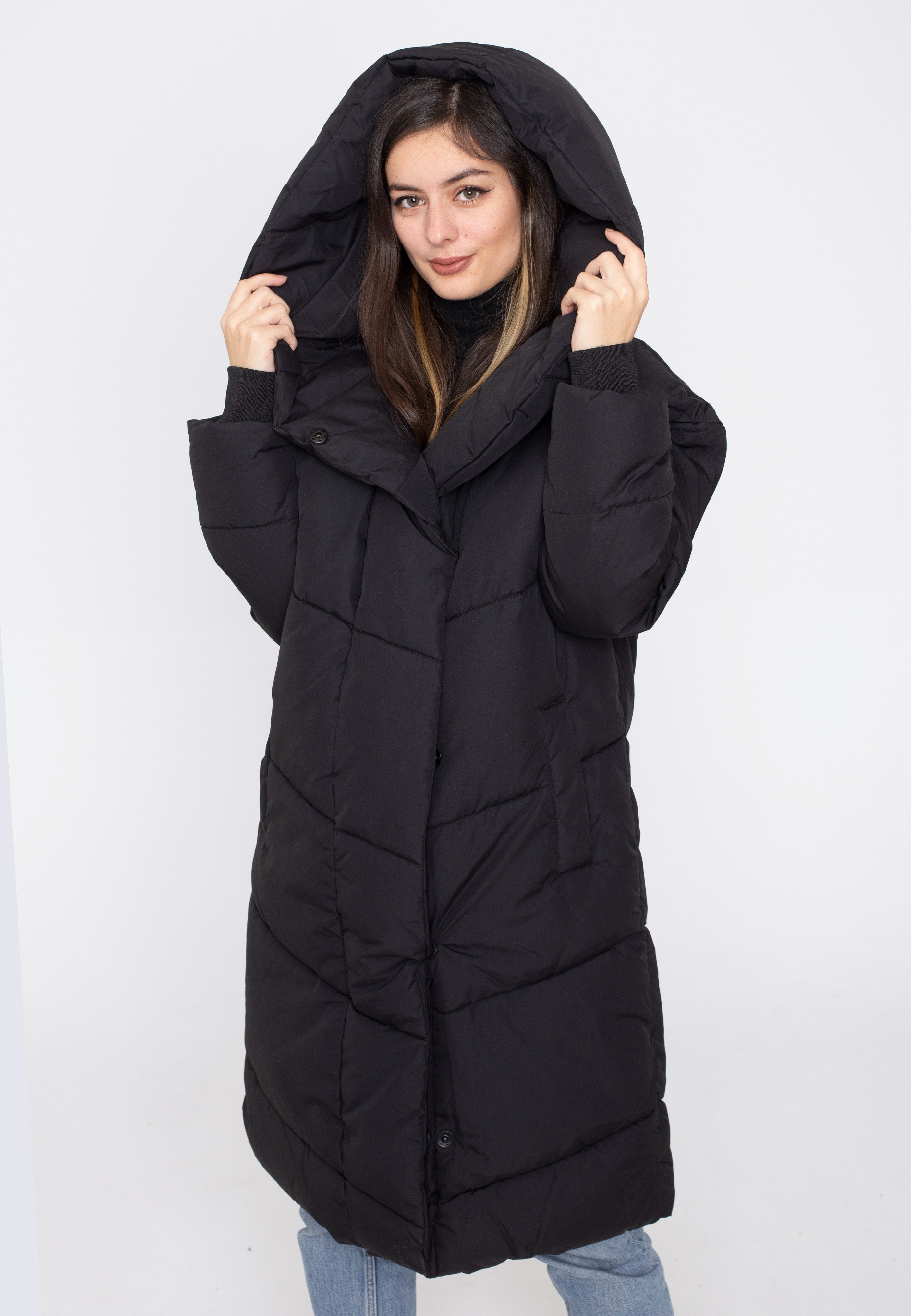 Noisy May - Tally Long Black - Jacket | Women-Image
