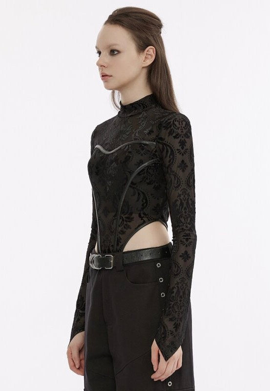 Punk Rave - Notorious Structured Mesh Black Print - Body