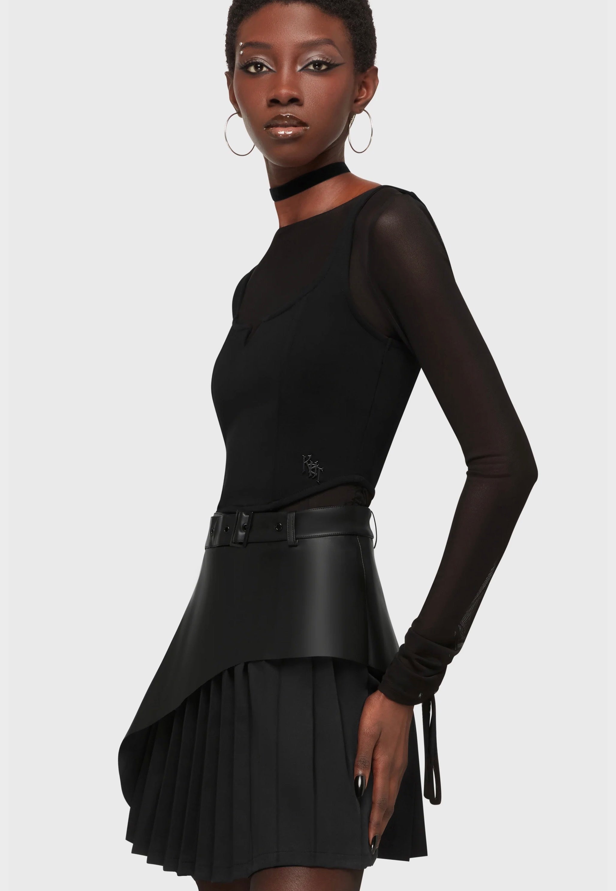 Killstar x Kihilist - Novaine Black - Skirt | Women-Image