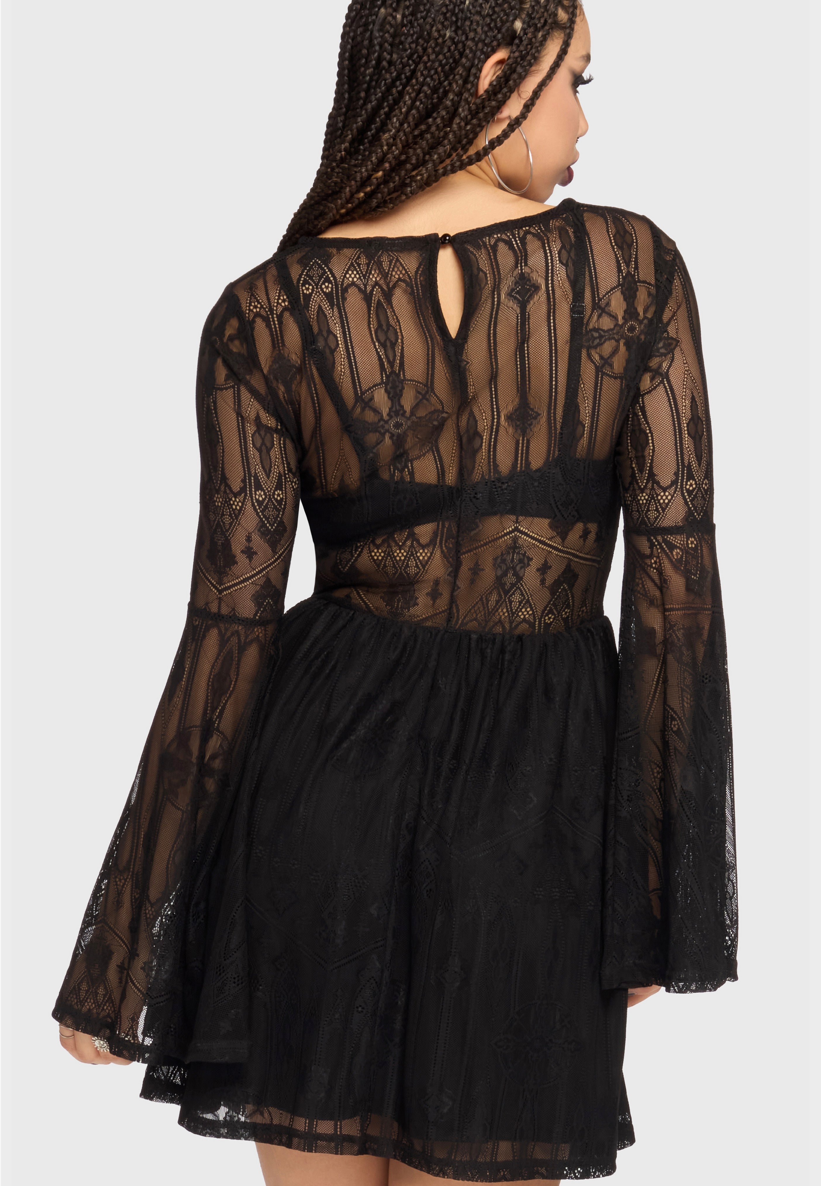 Killstar - Obscura Sanctum Mini Black - Dress | Women-Image
