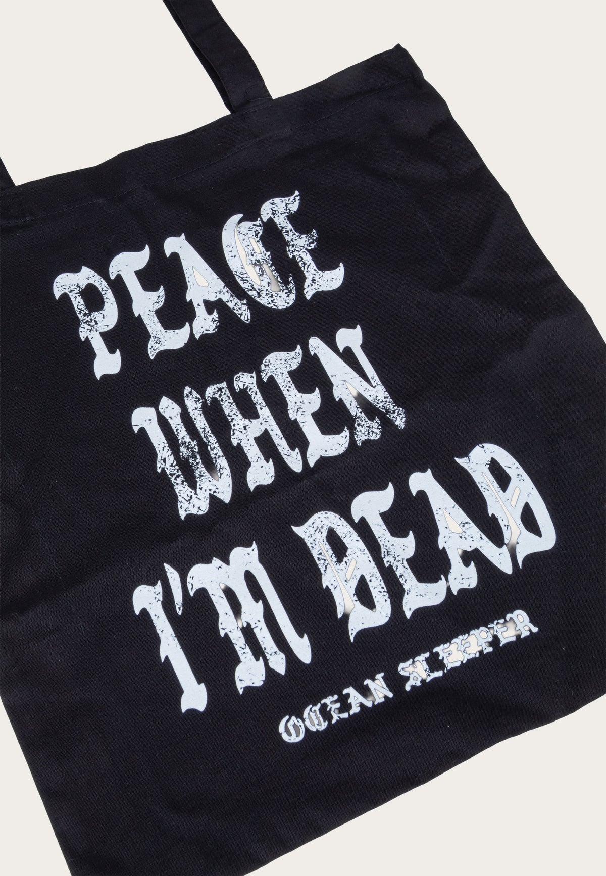 Ocean Sleeper Peace When I´m Dead Totebag