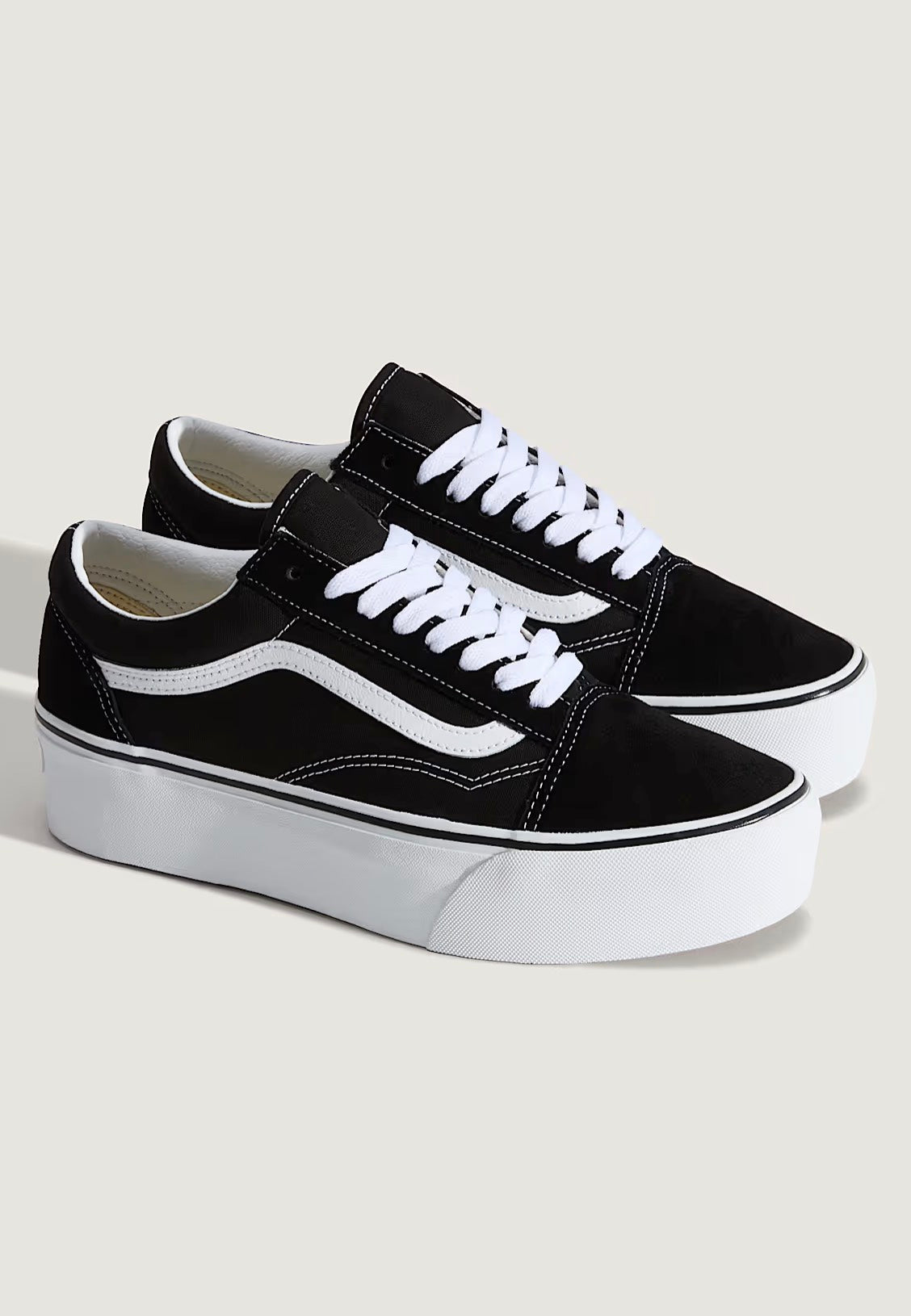 Vans Old Skool Stackform Suede/Canvas Black/True White Schuhe