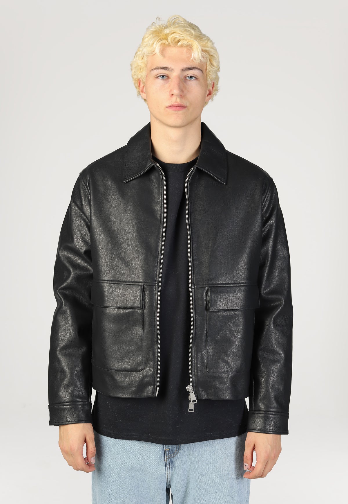 Only & Sons Bate PU Black Chaqueta de cuero