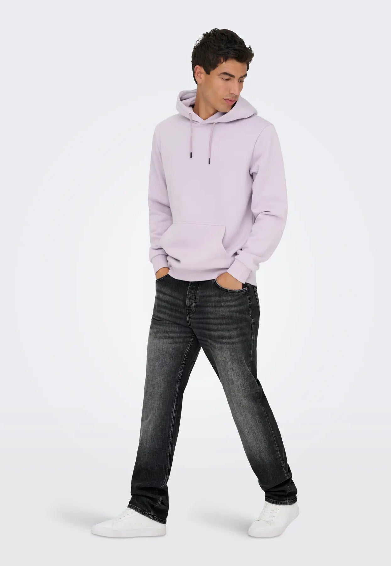 Only & Sons - Edge Performance Straight Washed Black - Jeans | Men-Image