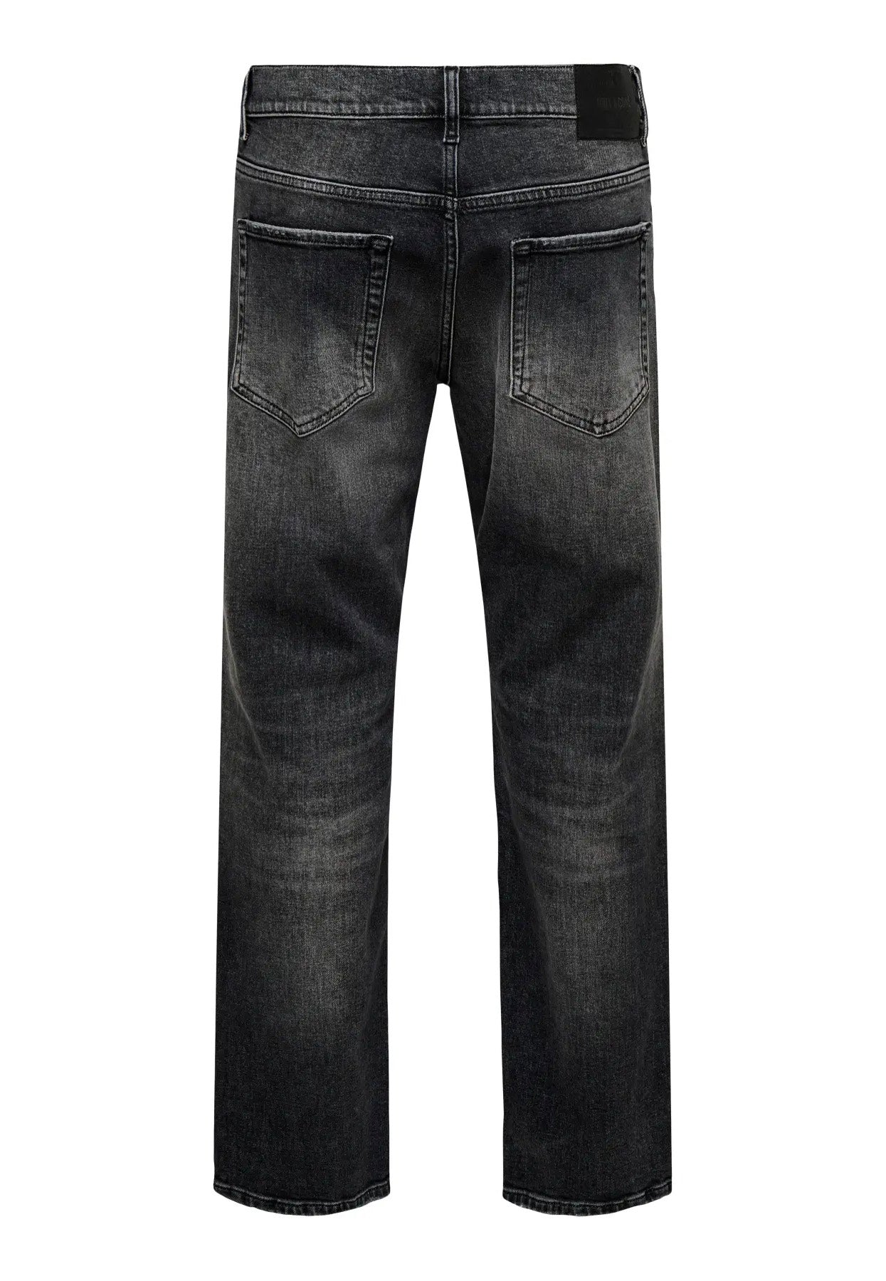Only & Sons - Edge Performance Straight Washed Black - Jeans | Men-Image