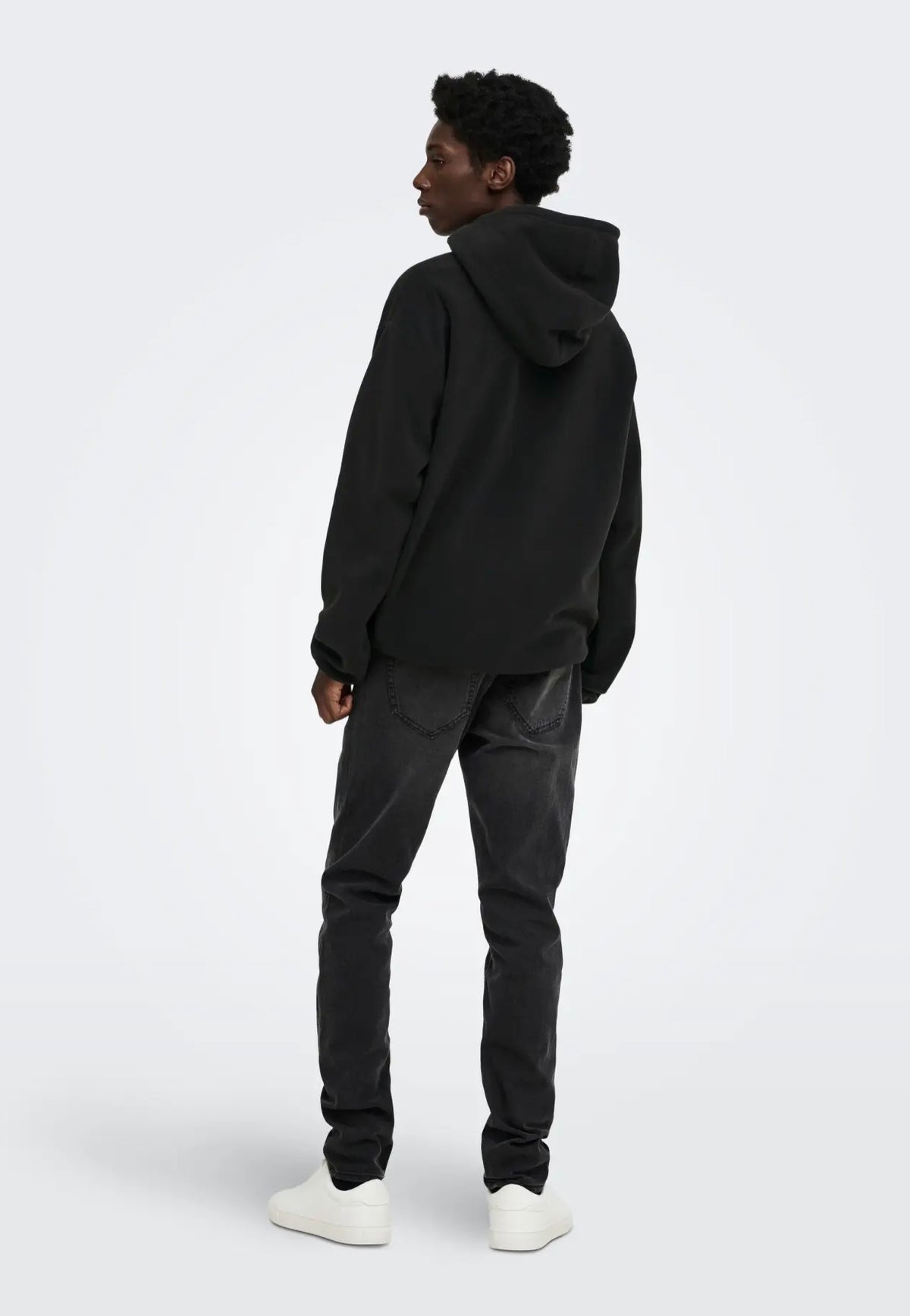 Only & Sons Hunter Fleece Black Hoodie