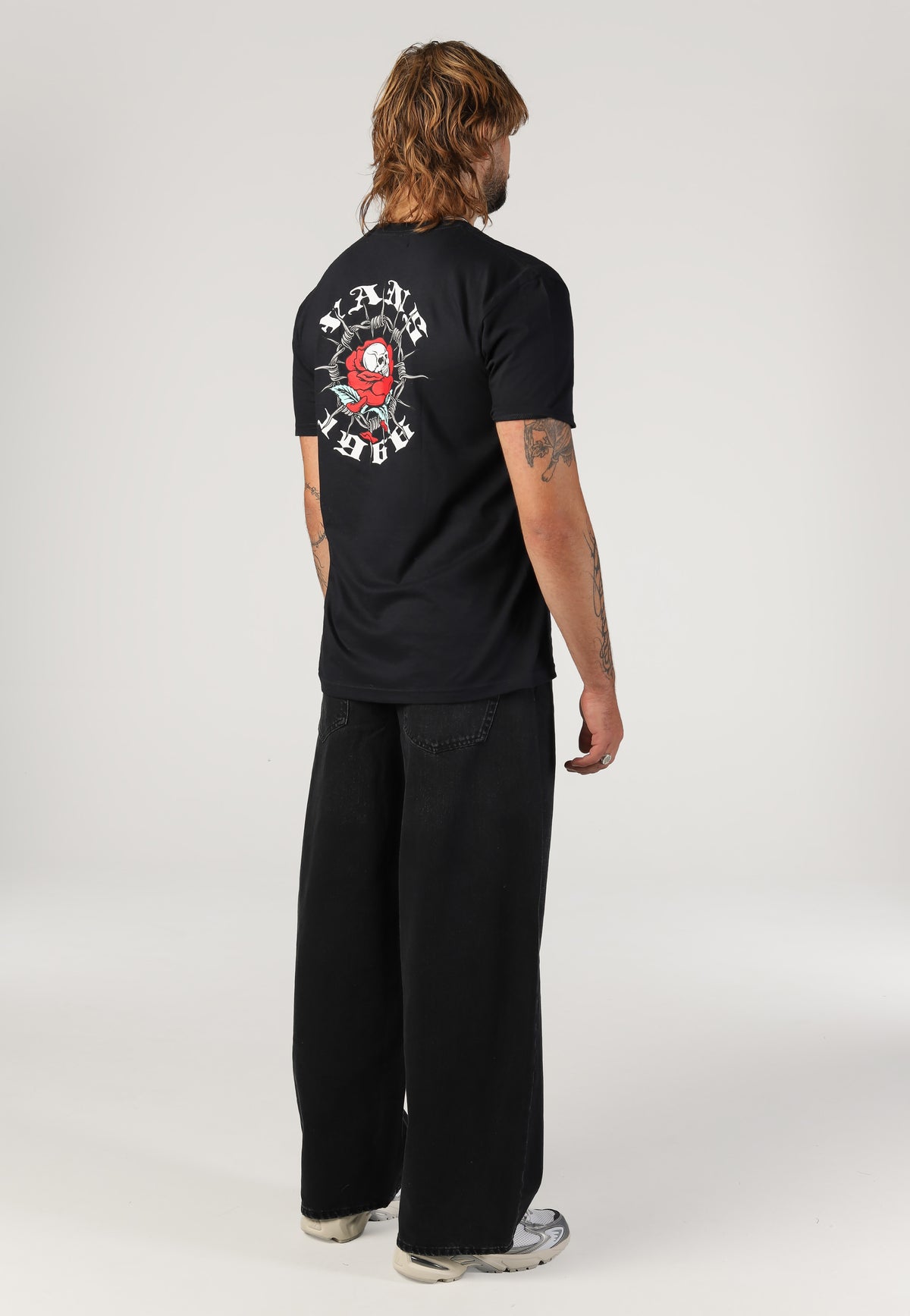 Only & Sons Kayce Barrel Black Denim Jeans