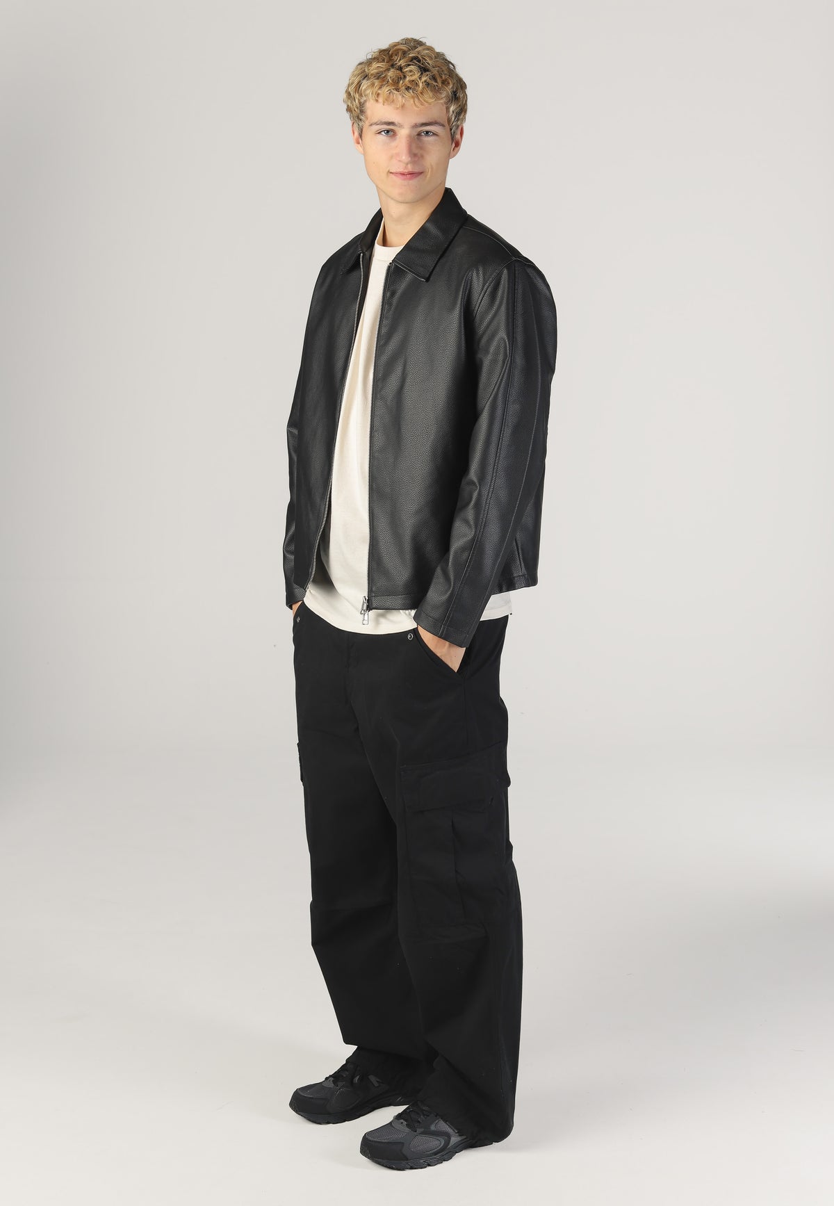 Only & Sons Rem PU Black Lederjacke