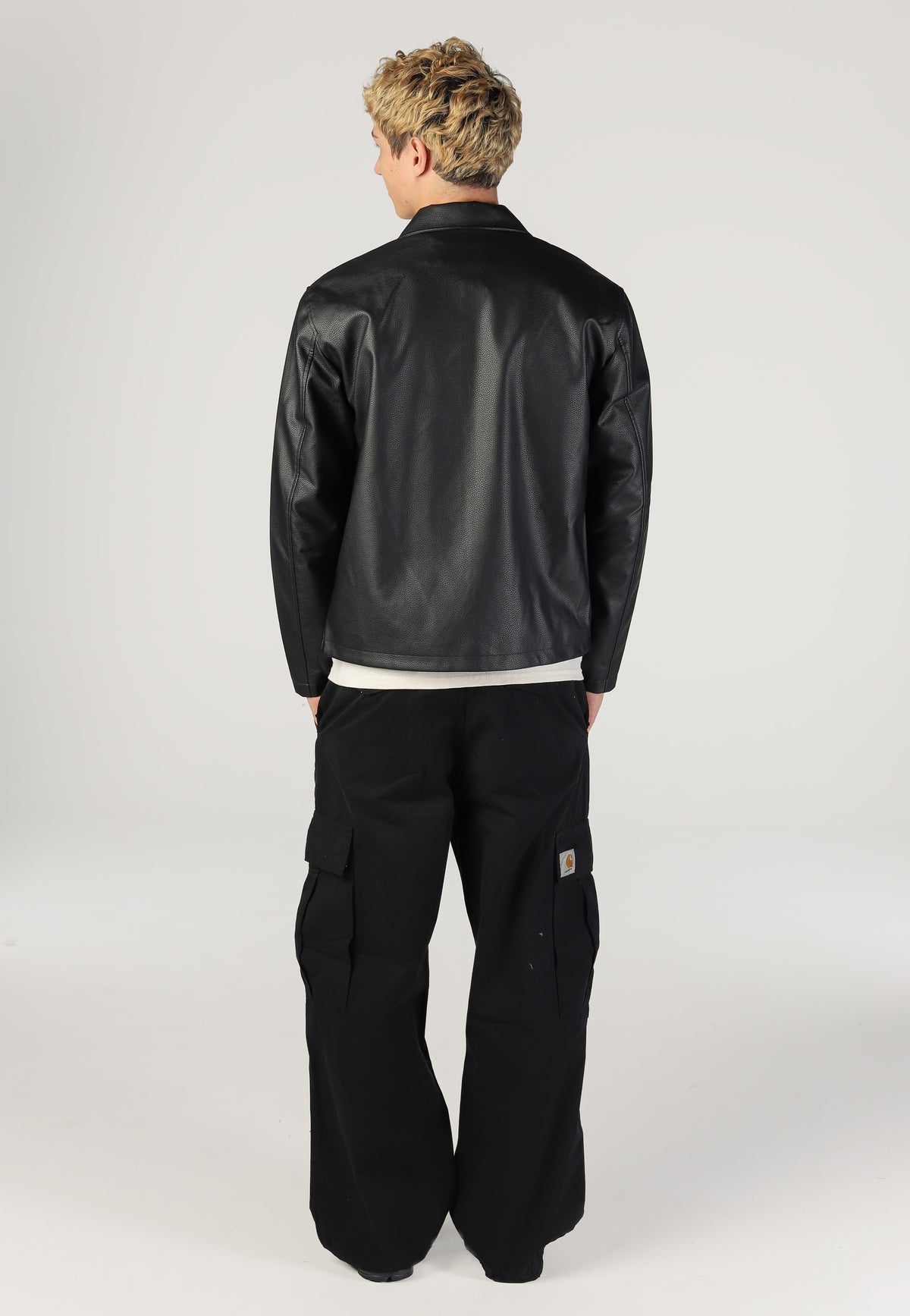Only & Sons Rem PU Black Leather Jacket