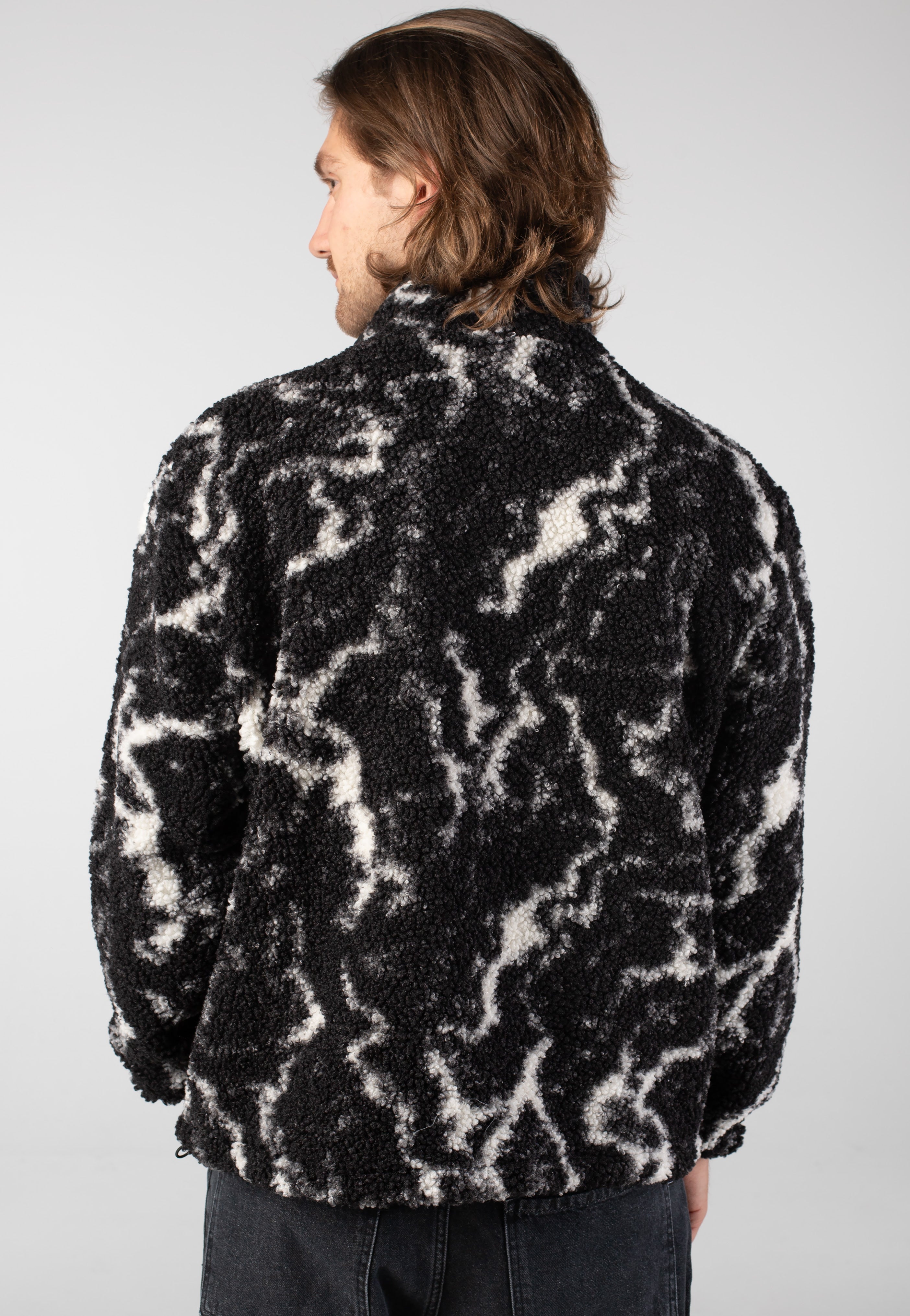 Only & Sons - Jaimy Sherpa Black/White - Jacket | Men-Image