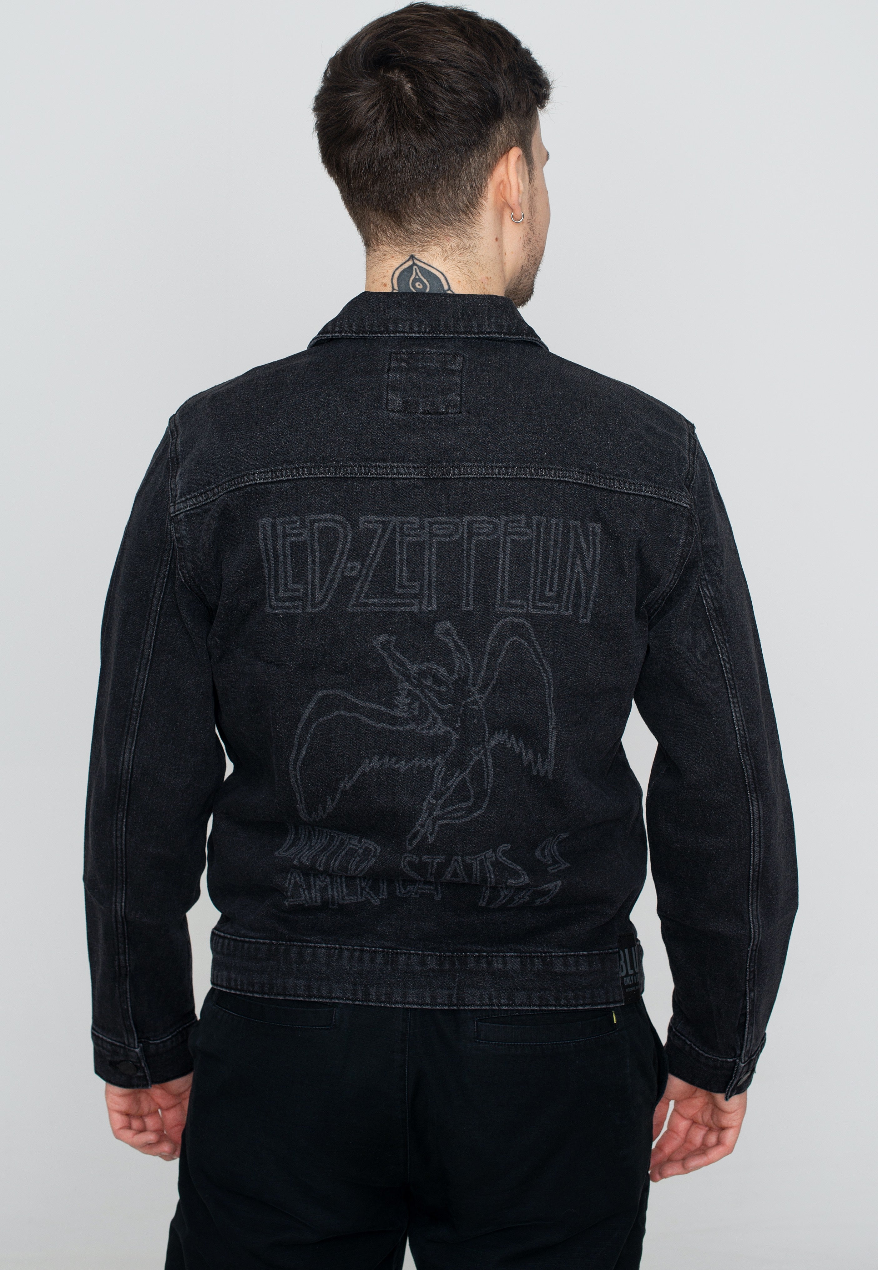 Only & Sons x Led Zeppeiin - Onsbart Black Trucker Black Denim - Jeans Jacket