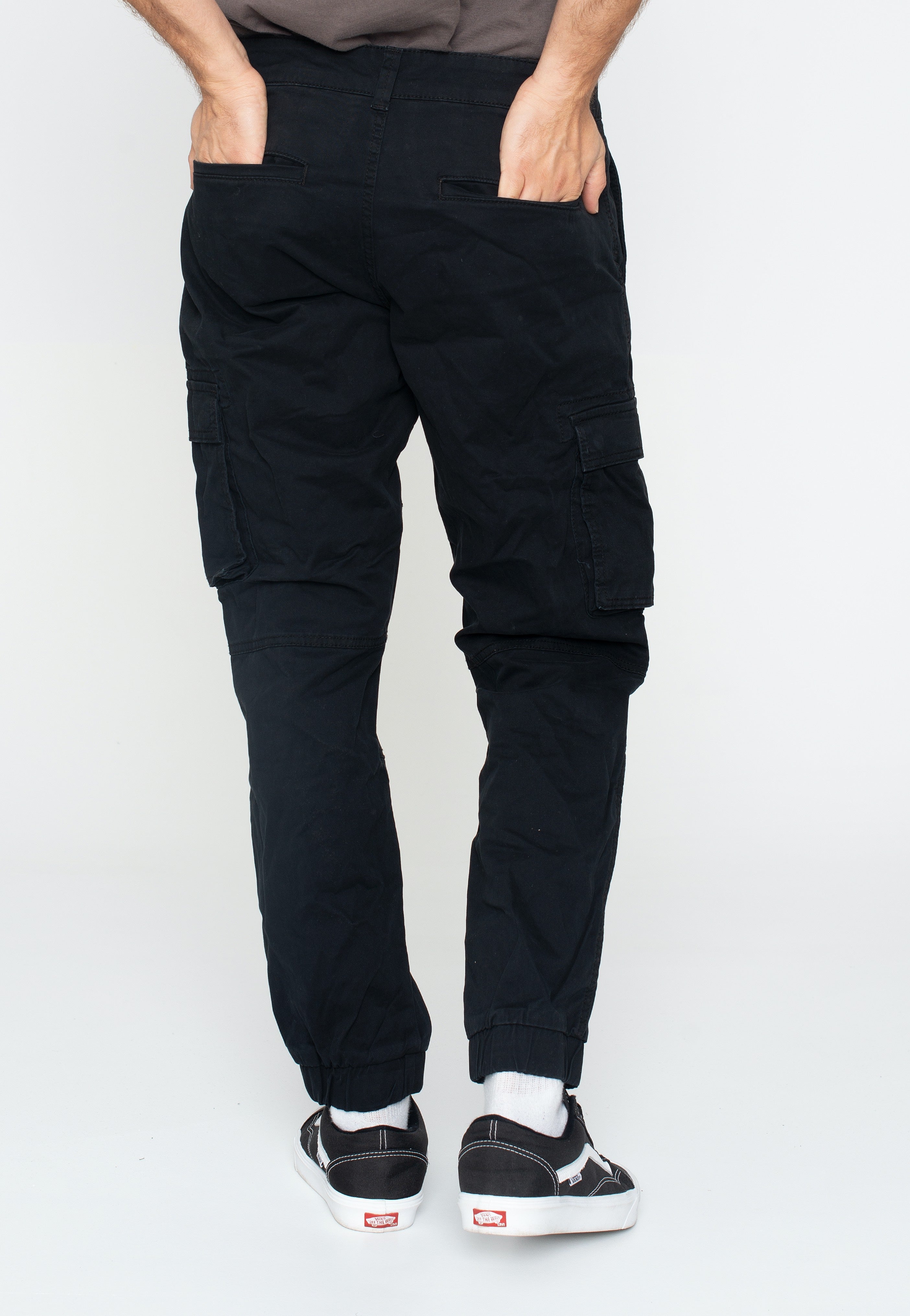 Only & Sons - Cam Stage Cargo Cuff Black - Pants | Men-Image