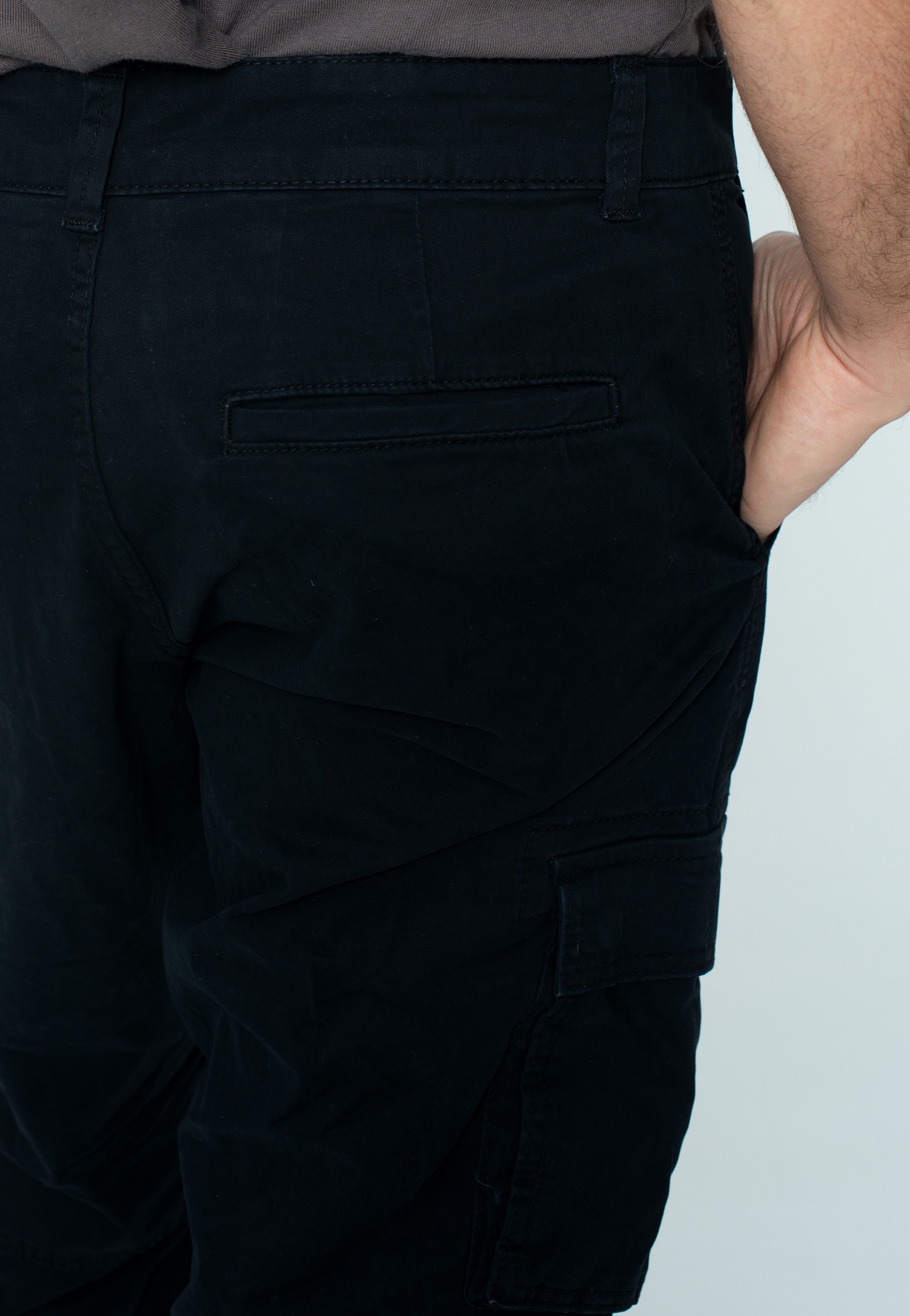 Only & Sons - Cam Stage Cargo Cuff Black - Pants | Men-Image