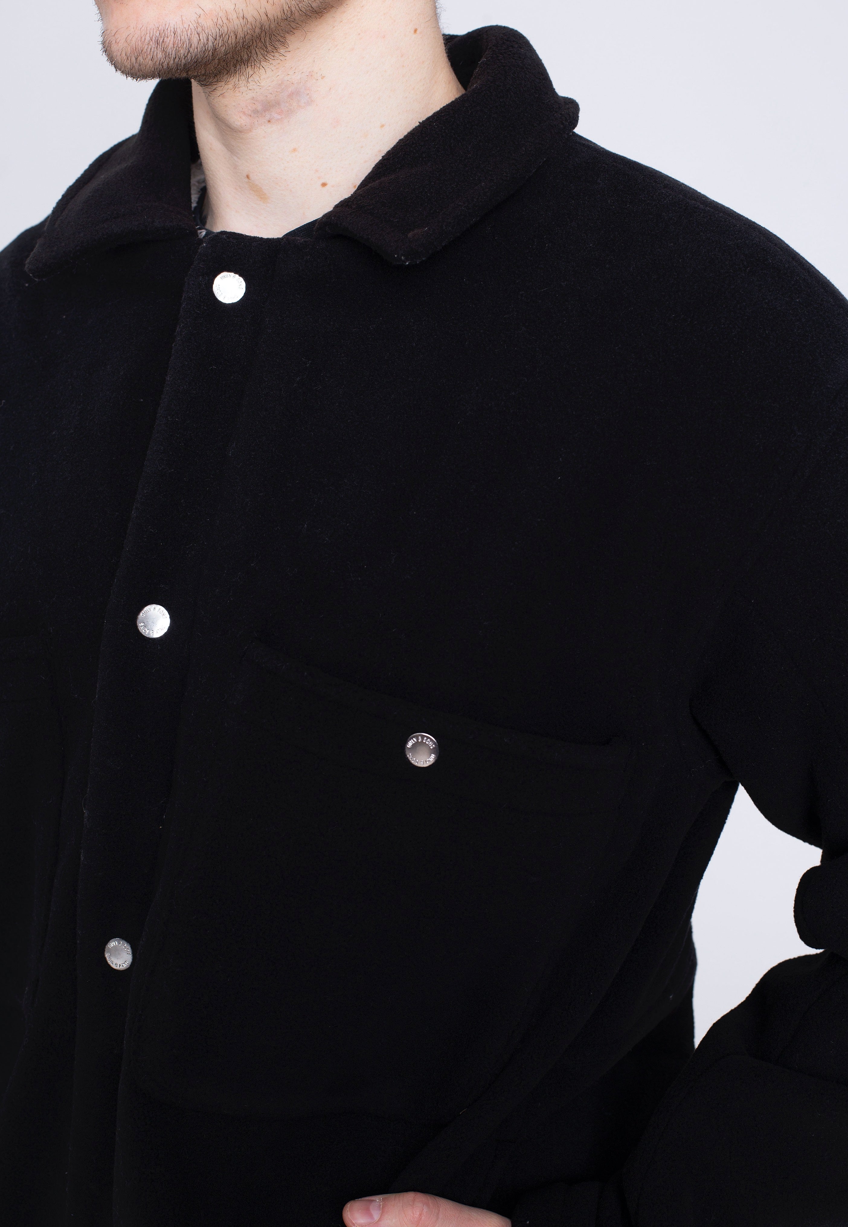 Only & Sons - Harry Fleece Black - Jacket | Men-Image