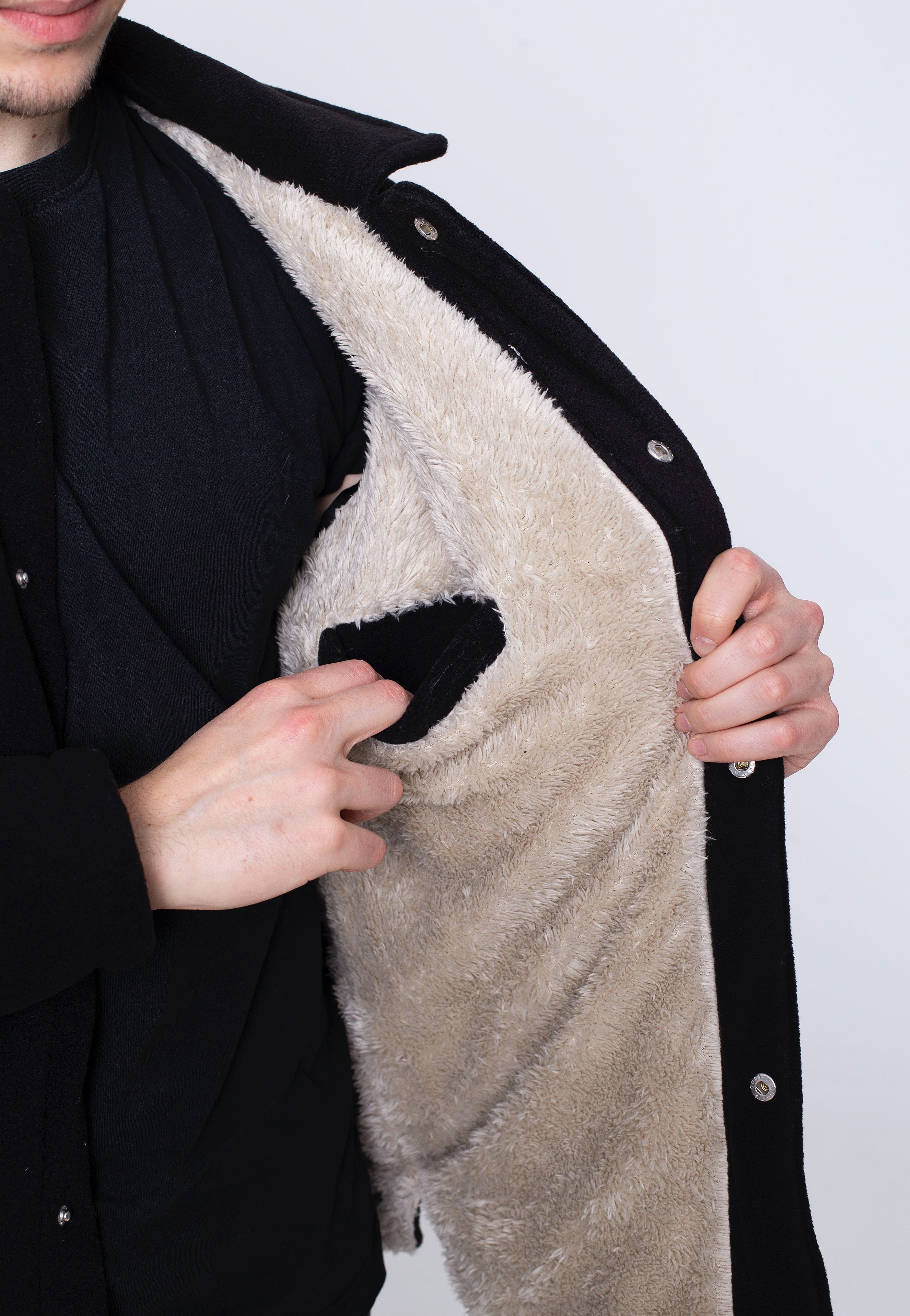 Only & Sons - Harry Fleece Black - Jacket | Men-Image