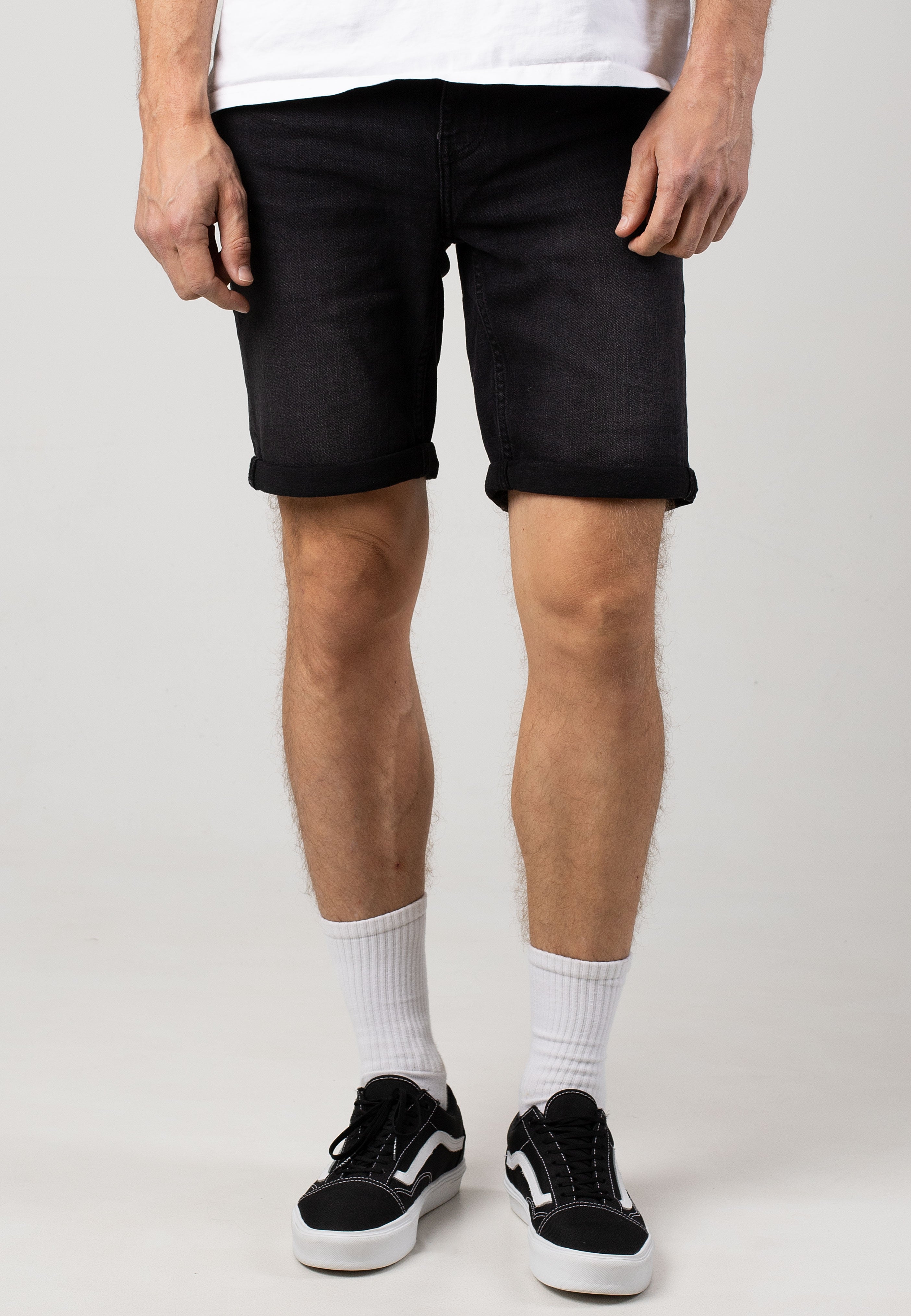 Only & Sons - Ply Box Pim Washed Black - Shorts