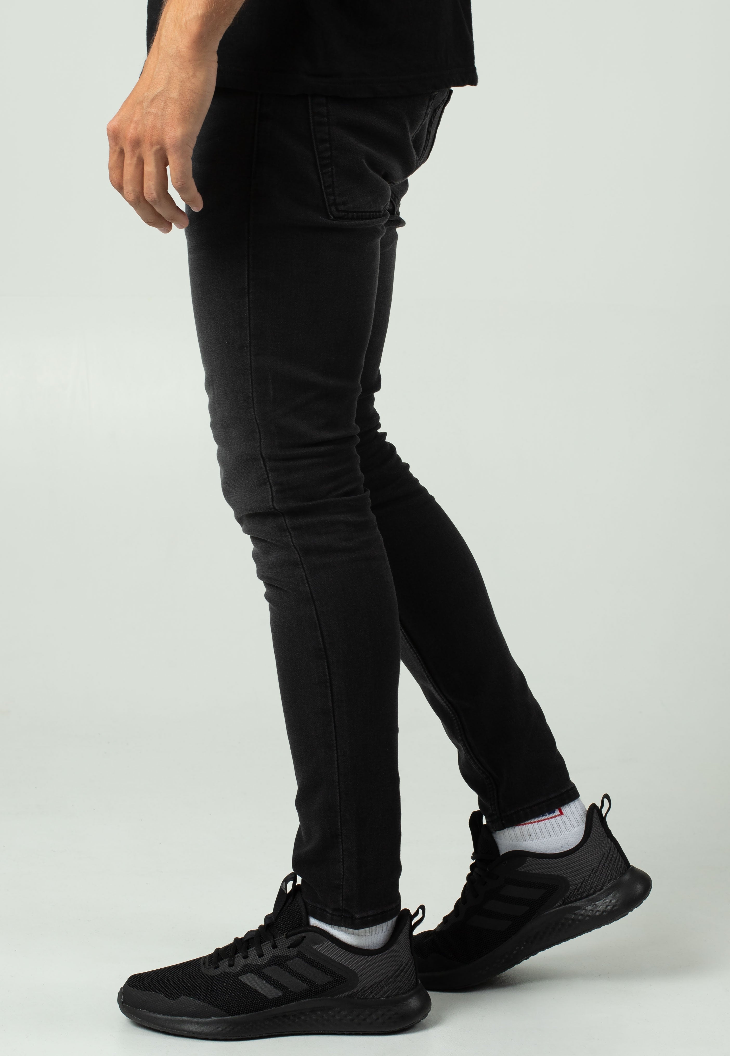 Only & Sons - Warp Skinny Jogg Washed Black - Jeans | Men-Image