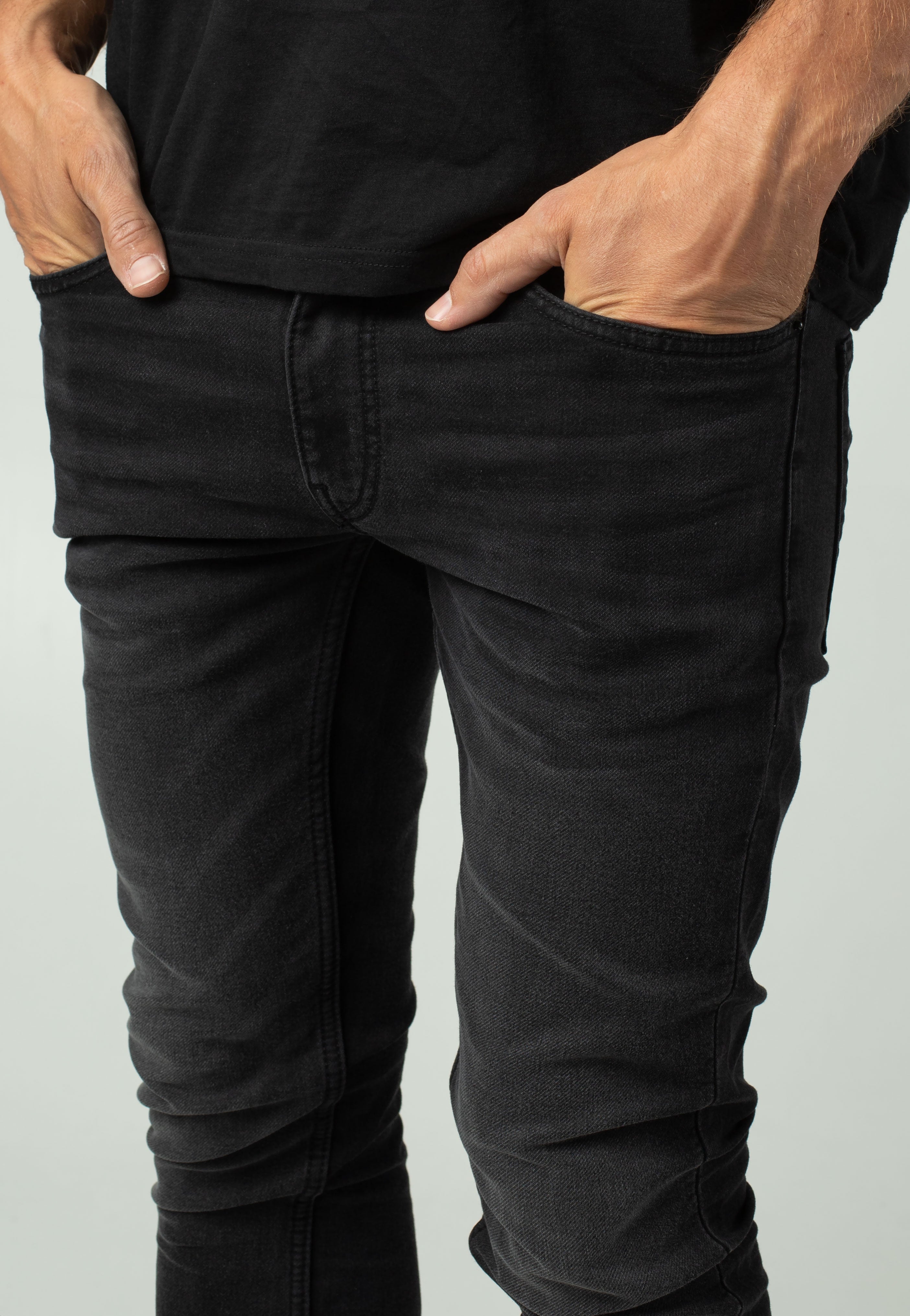 Only & Sons - Warp Skinny Jogg Washed Black - Jeans | Men-Image