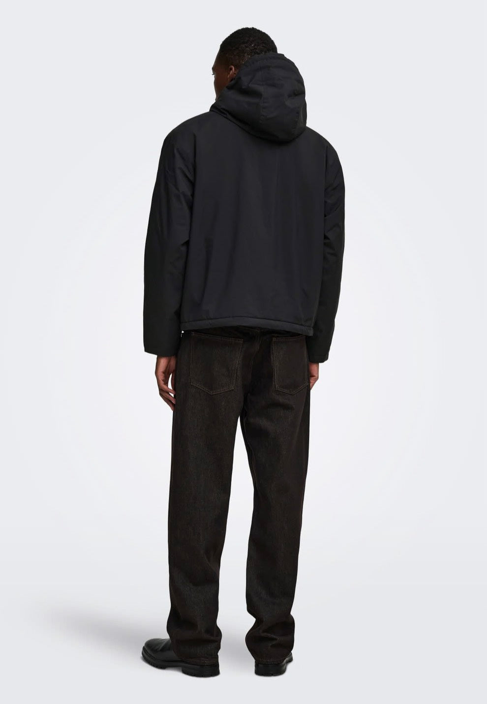 Only & Sons Alex Black/Black Sherpa Jacke
