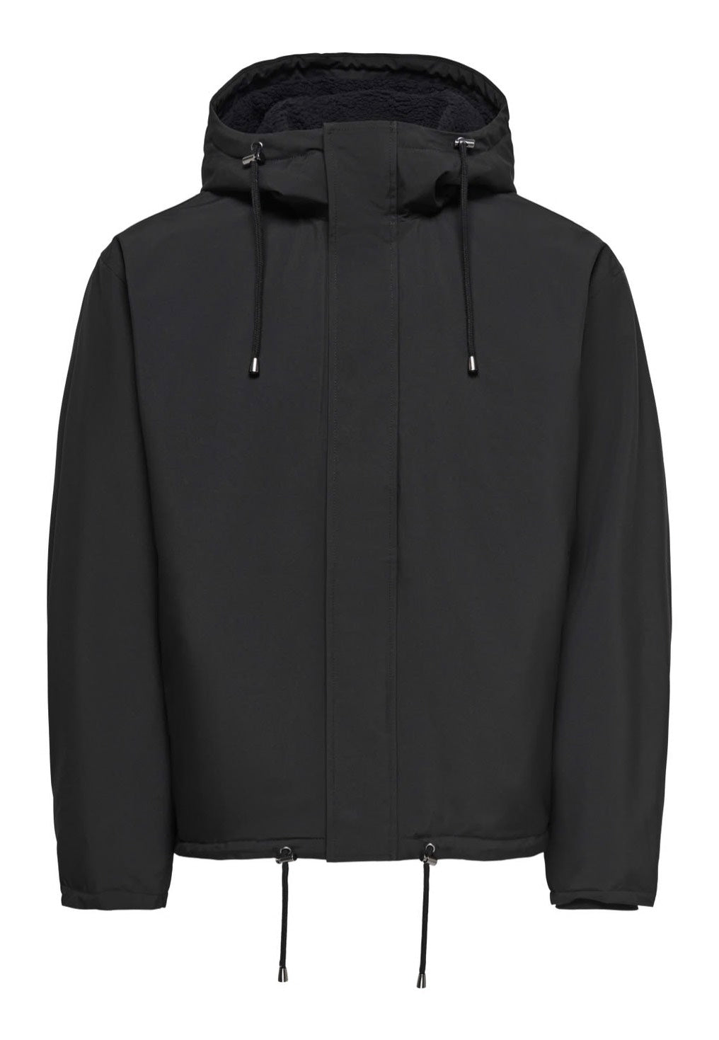 Only & Sons Alex Black/Black Sherpa Jacke