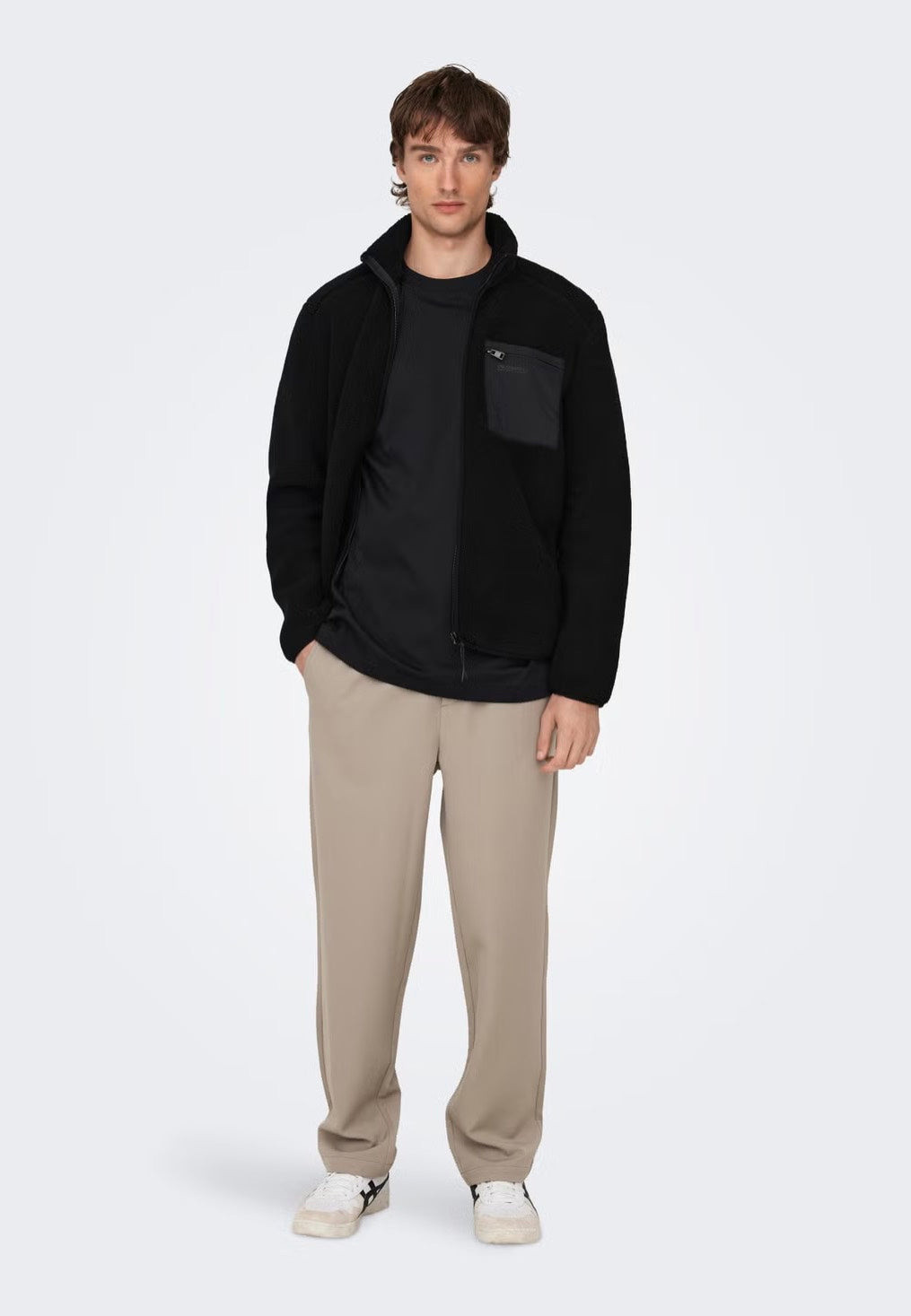 Only & Sons Dallas Life Sherpa Black Jacke