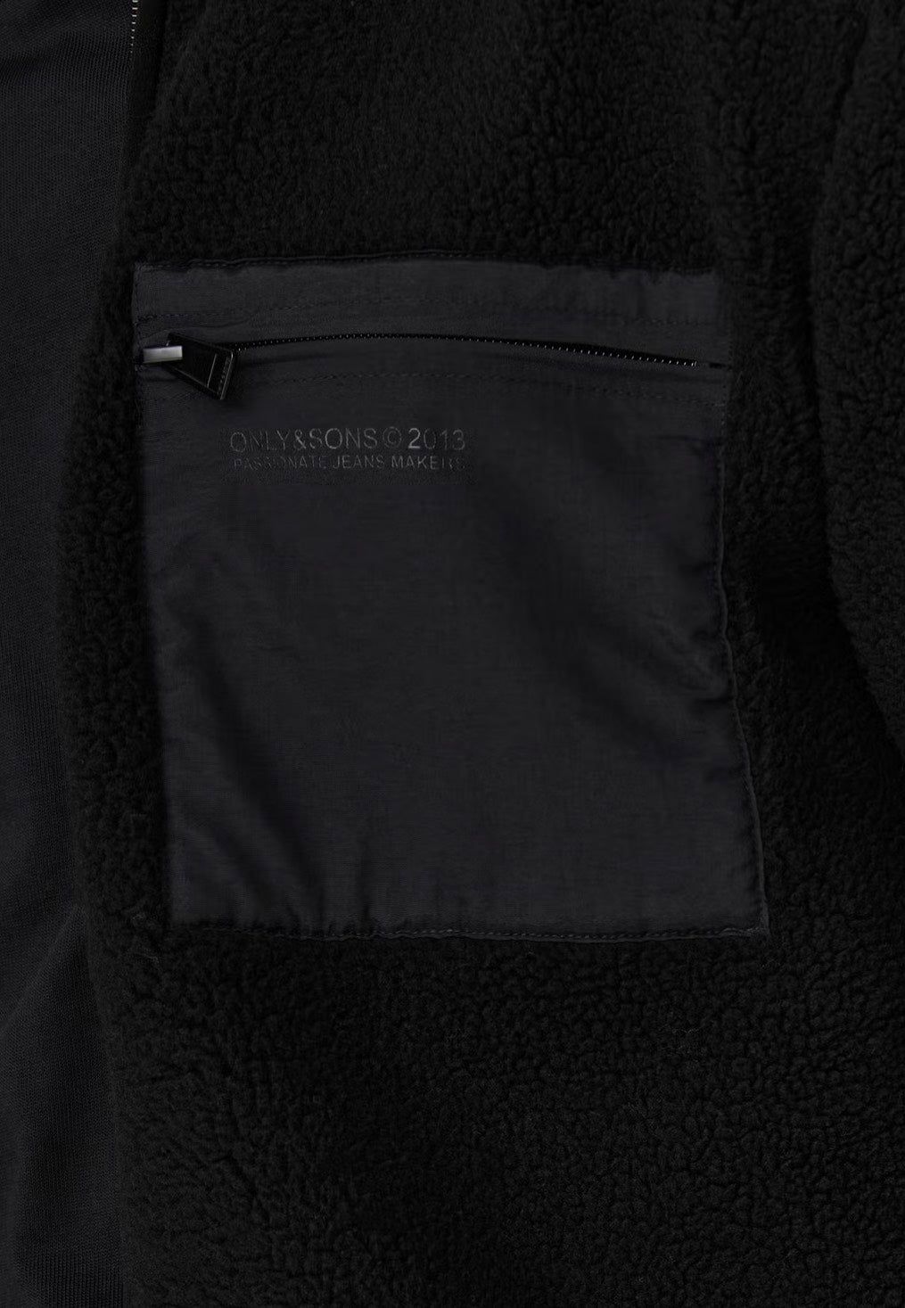 Only & Sons Dallas Life Sherpa Black Jacke