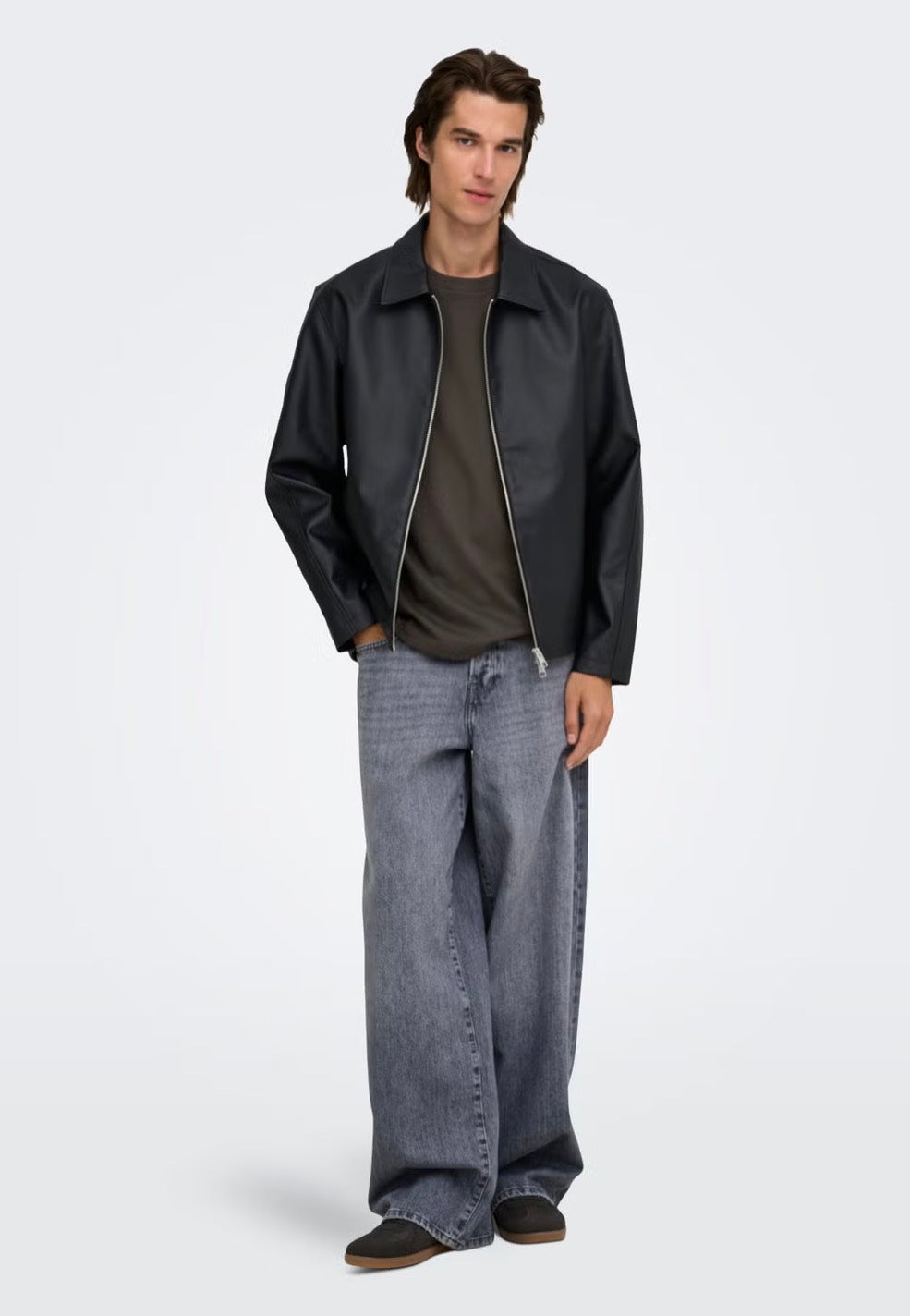 Only & Sons Rem PU Black Chaqueta de cuero