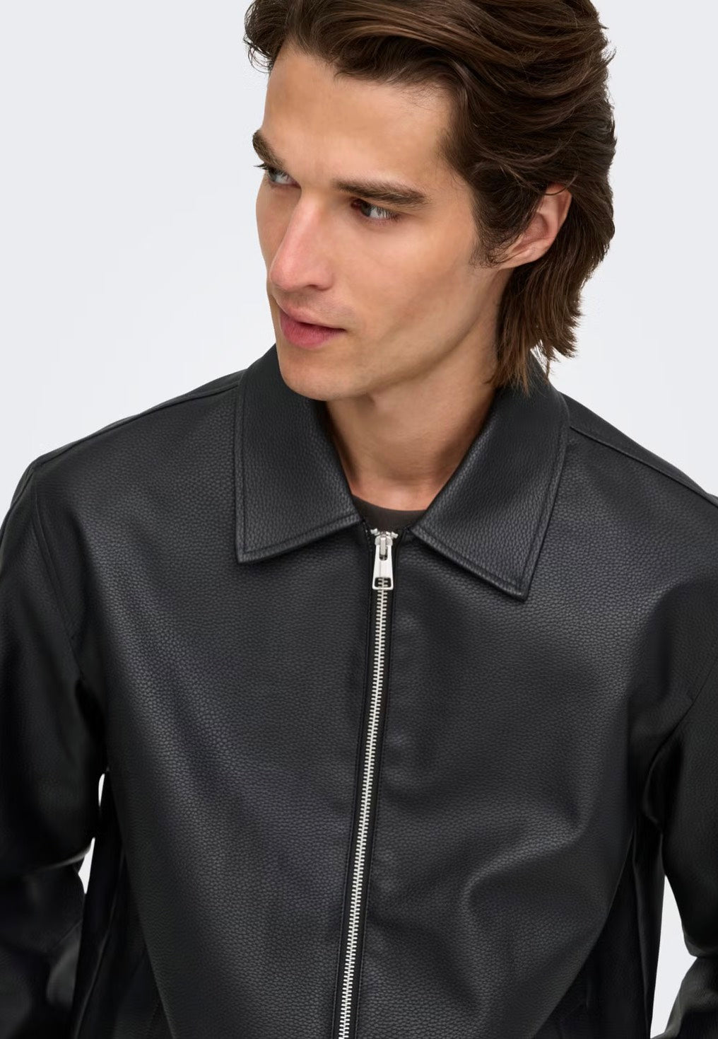 Only & Sons Rem PU Black Chaqueta de cuero