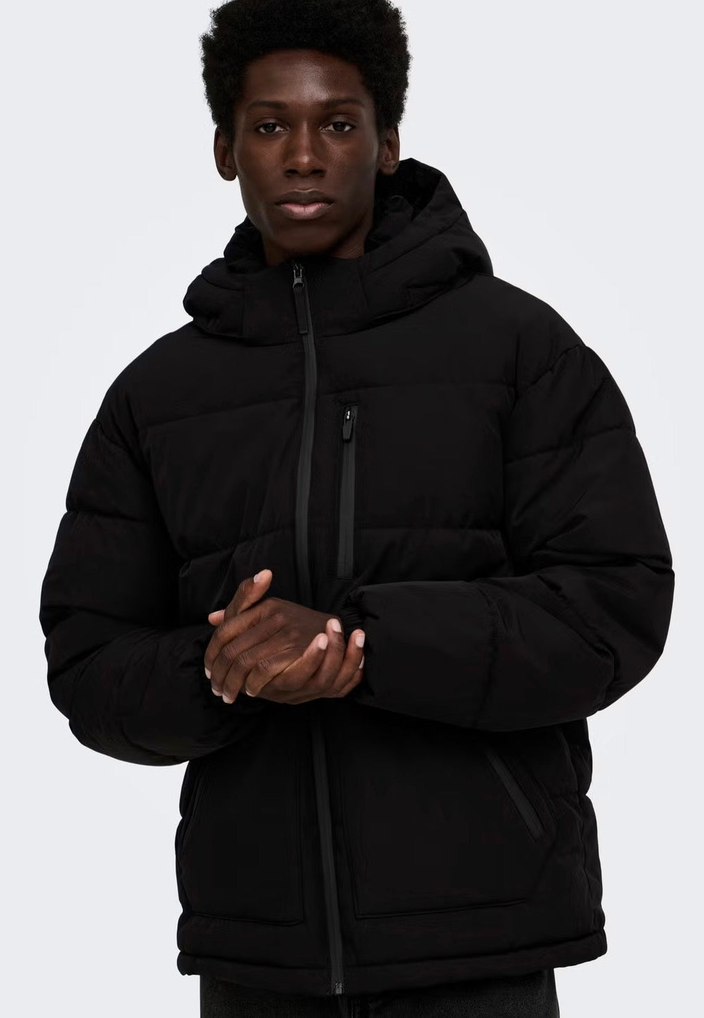 Only & Sons Romo Puffer Black Jacket