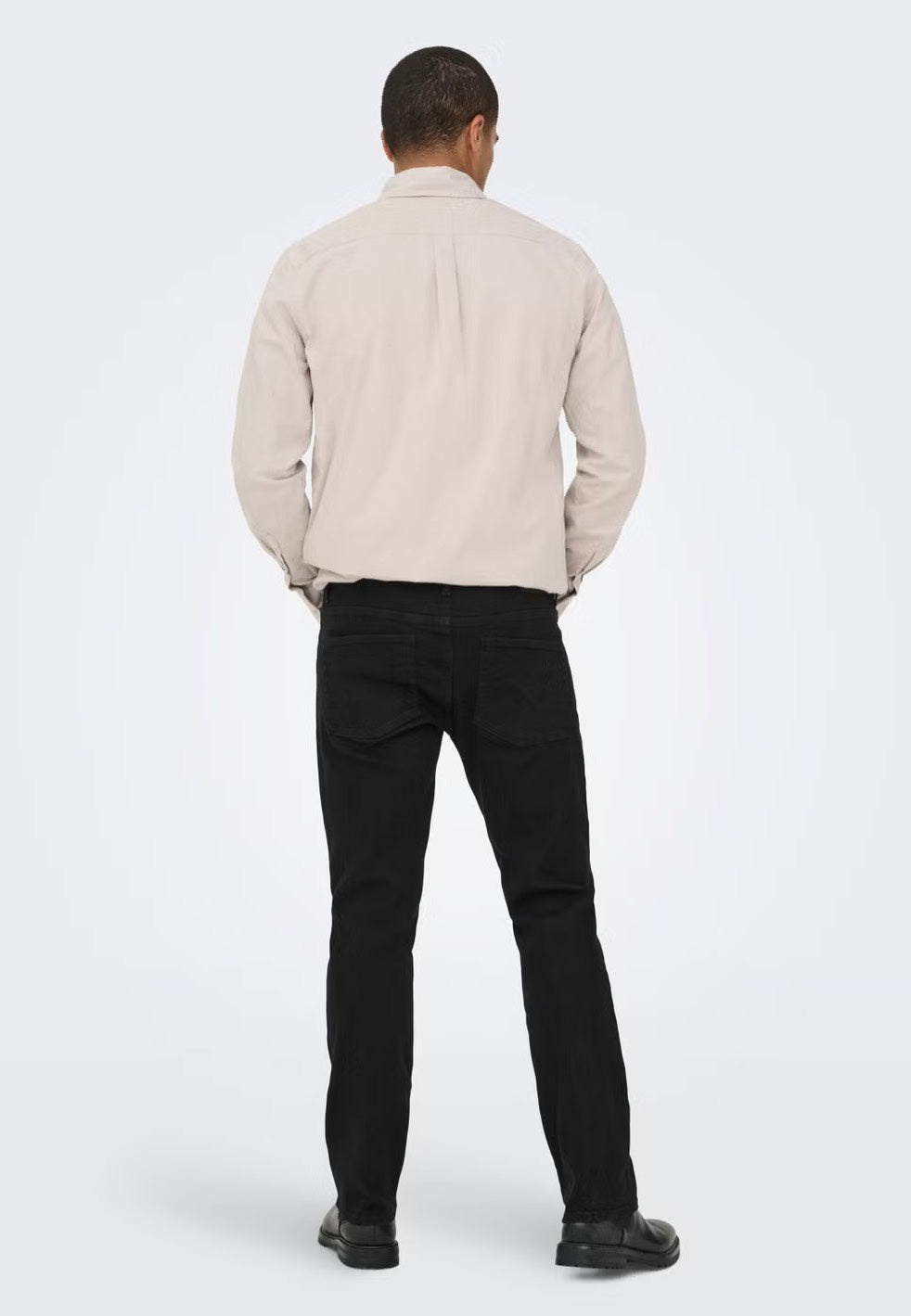 Only & Sons Weft Regular Black Denim Jeans