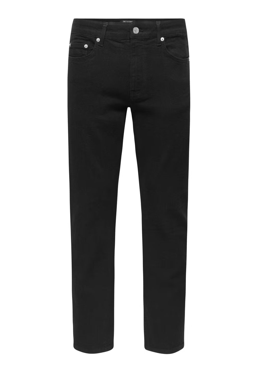 Only & Sons Weft Regular Black Denim Jeans