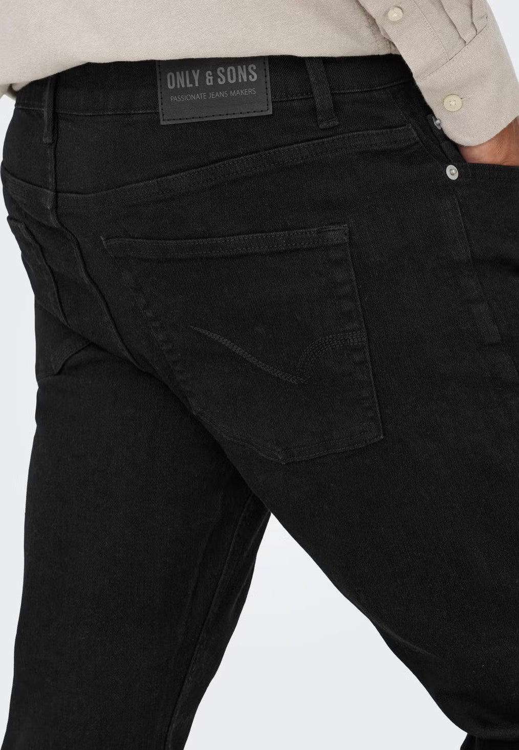 Only & Sons Weft Regular Black Denim Jeans
