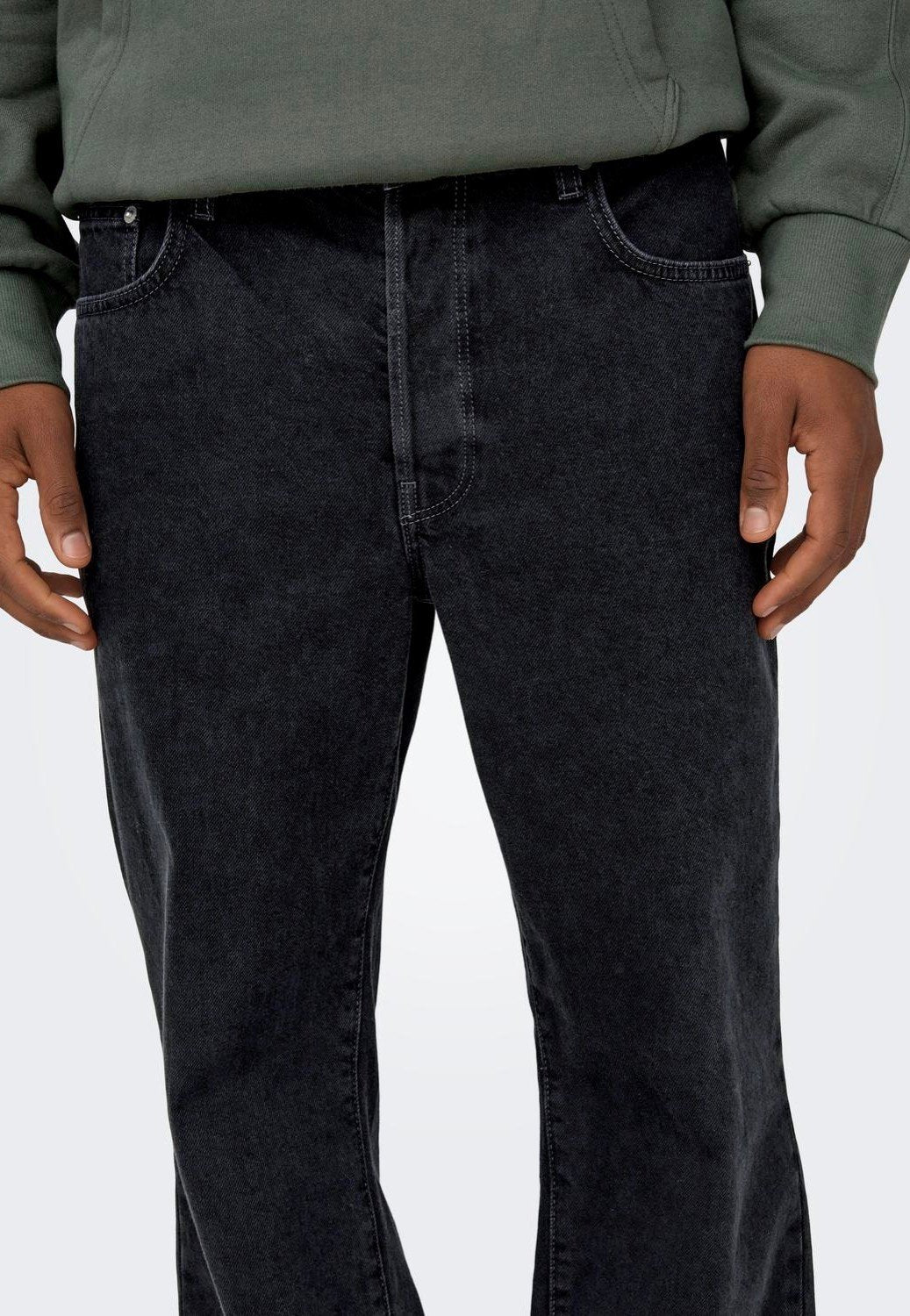 Only & Sons - Fade Loose One Washed Black - Jeans