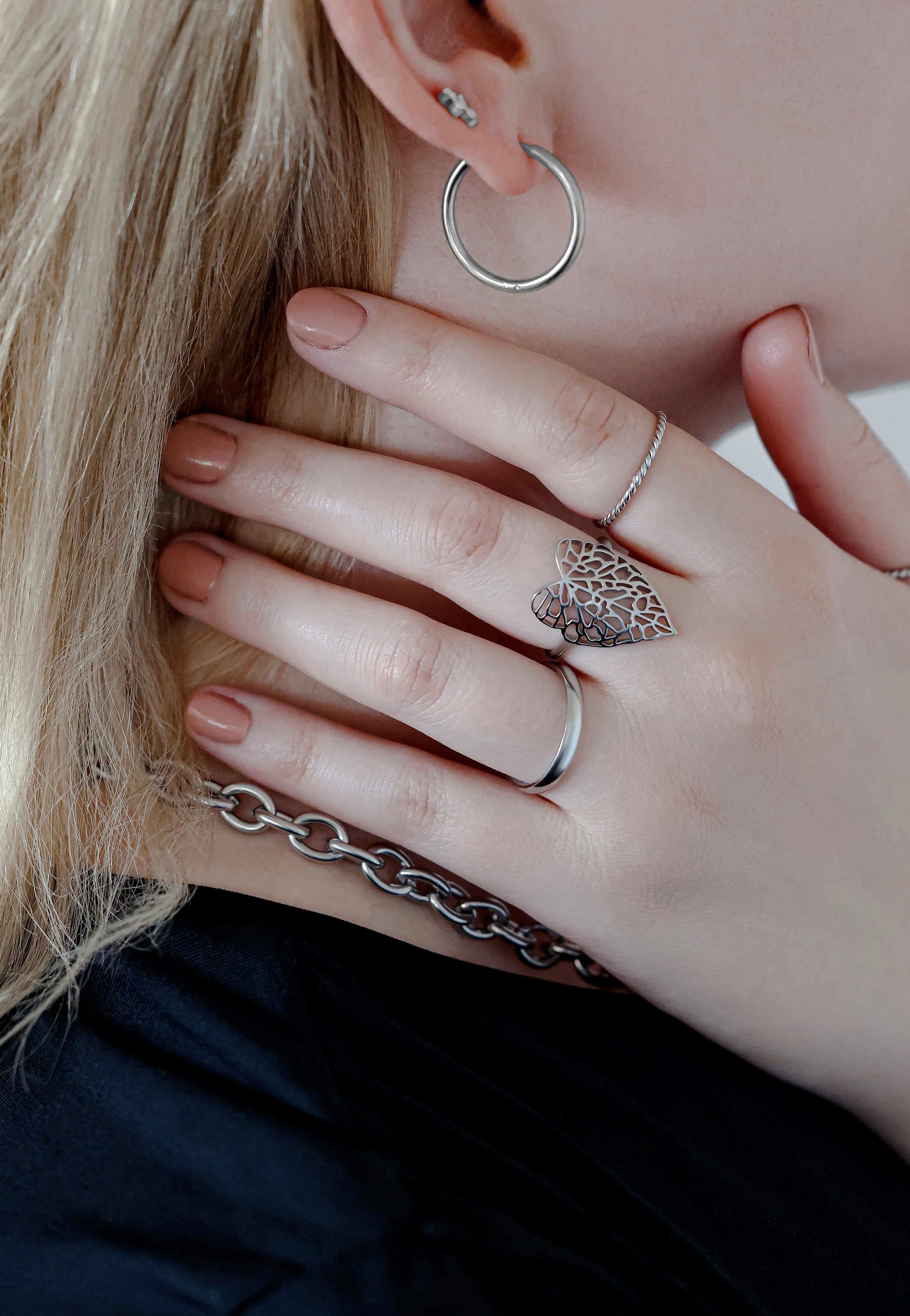 Wildcat - Lovely Leaf Silver - Ring | Neutral-Image