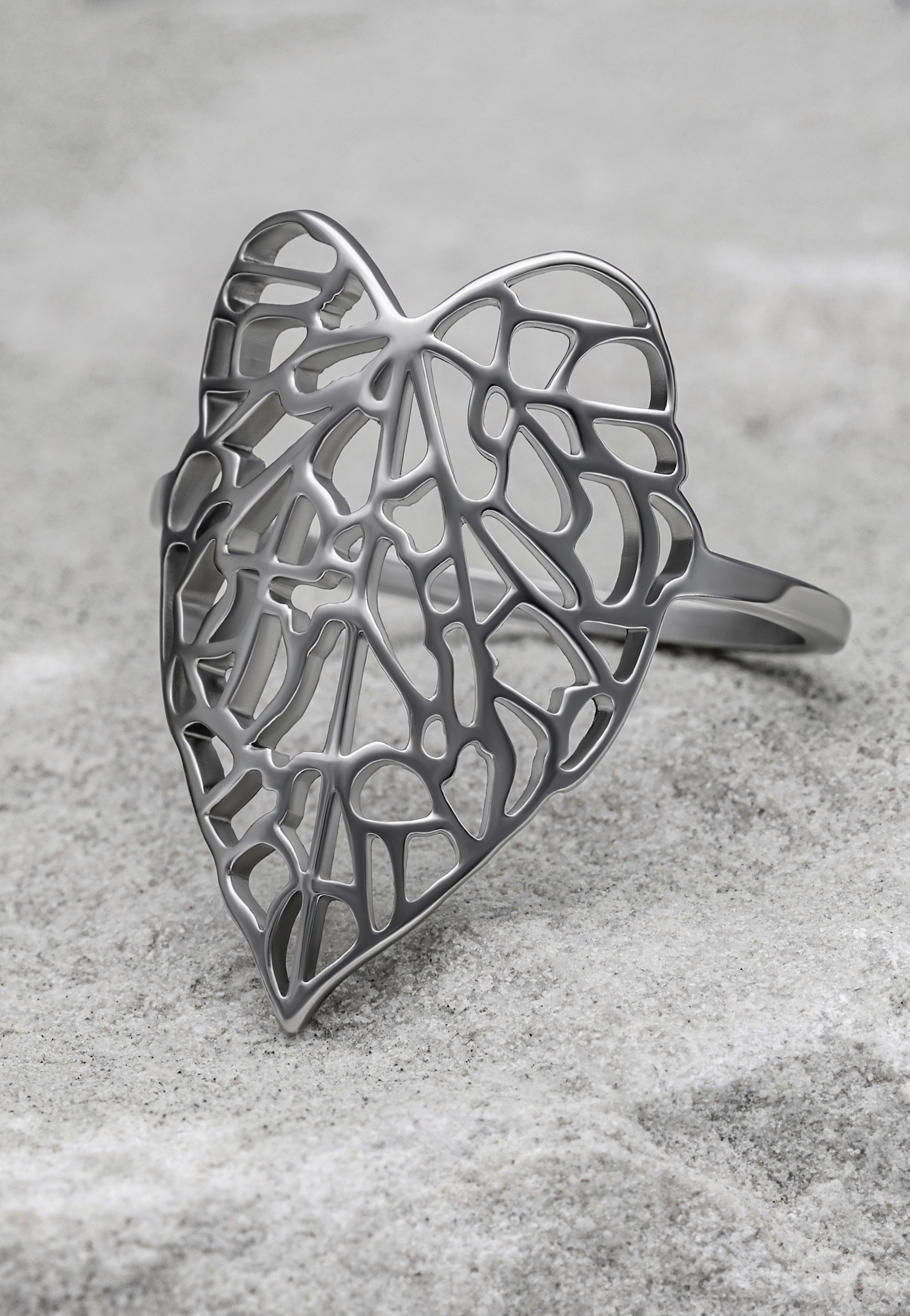 Wildcat - Lovely Leaf Silver - Ring | Neutral-Image