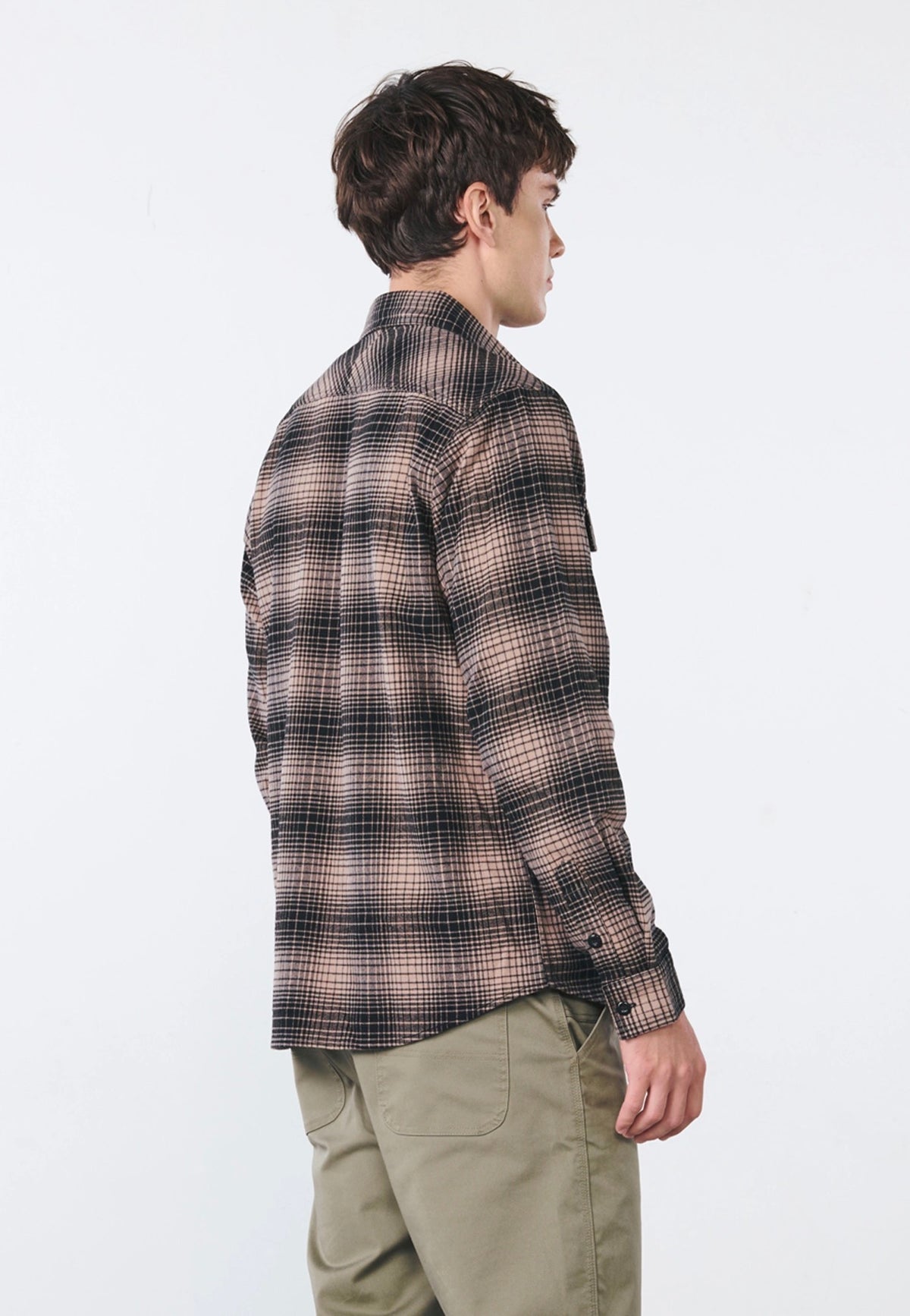 Vintage Industries Outback Beige Check Hemd