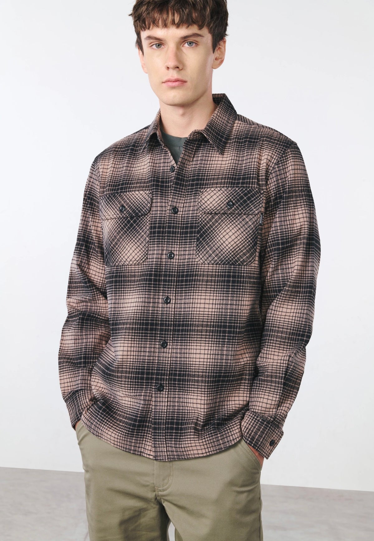 Vintage Industries Outback Beige Check Hemd