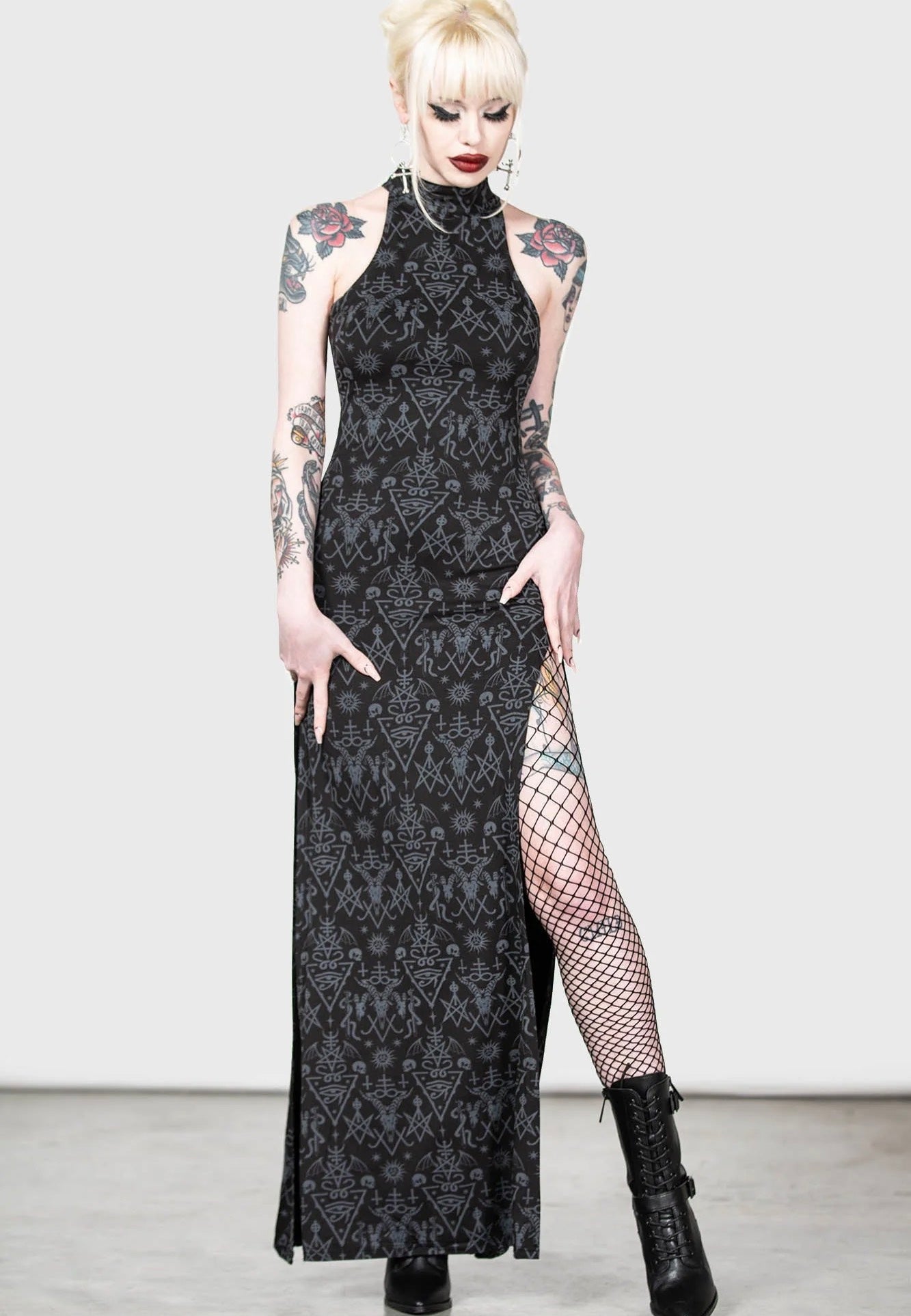 Killstar - Over Queen Maxi Black - Dress