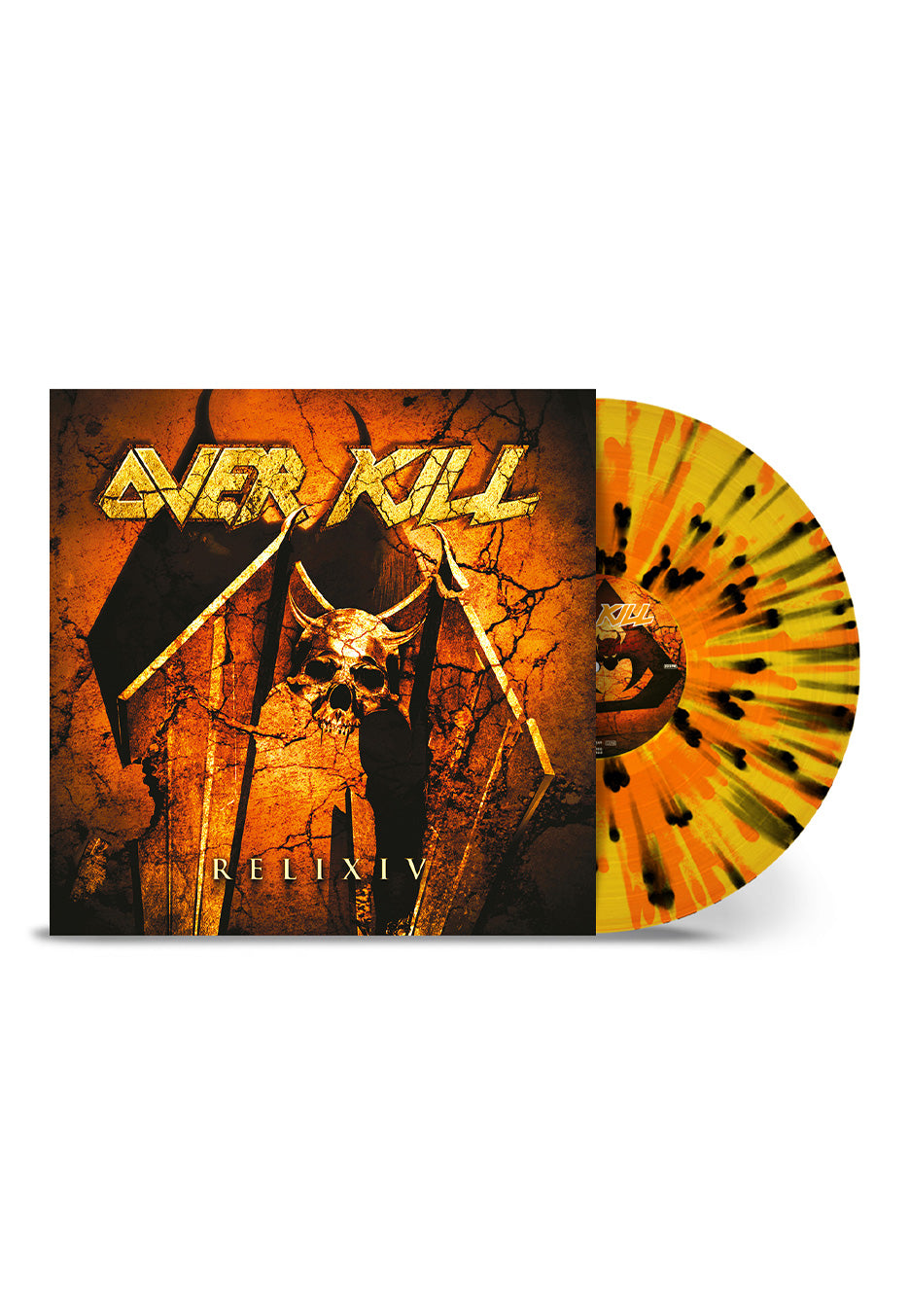 Overkill Reli XIV Yellow/Orange/Black Ltd. Splattered Vinyl