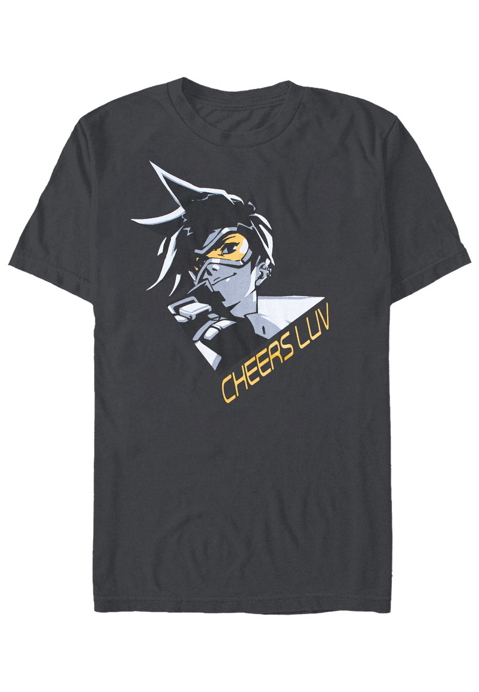 Overwatch - Tracer Dark Grey - T-Shirt | Neutral-Image