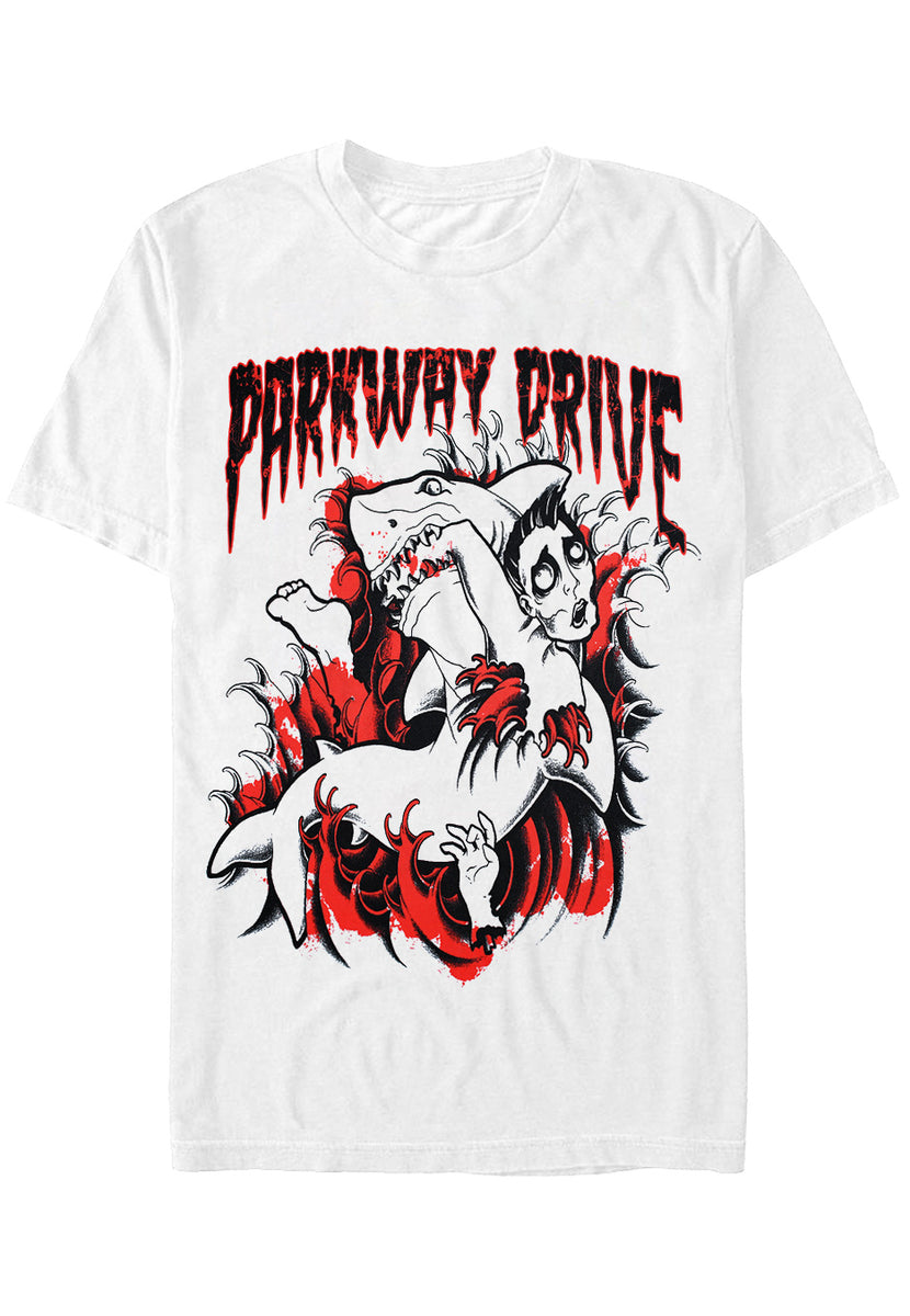 Parkway Drive - Blood Shark Anniversary Edition White - T-Shirt