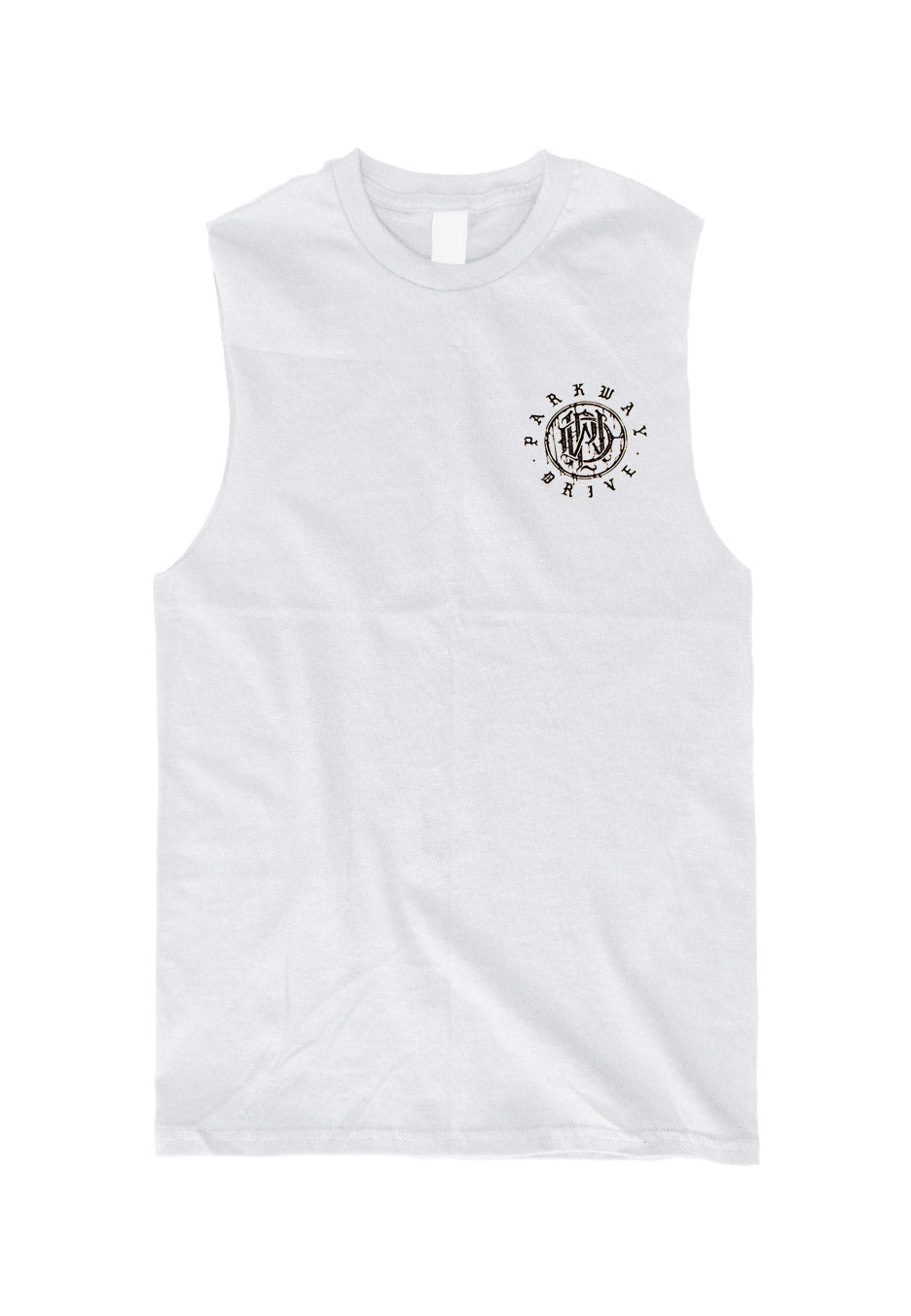 Parkway Drive - Glitch Logo White - Sleeveless