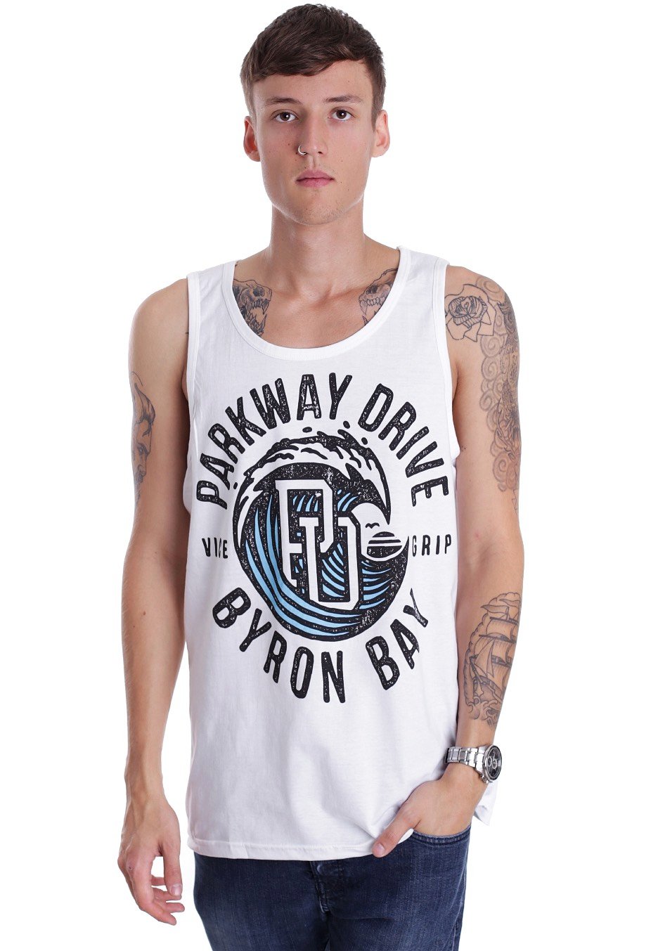 Parkway Drive - Vice Wave White - Tank