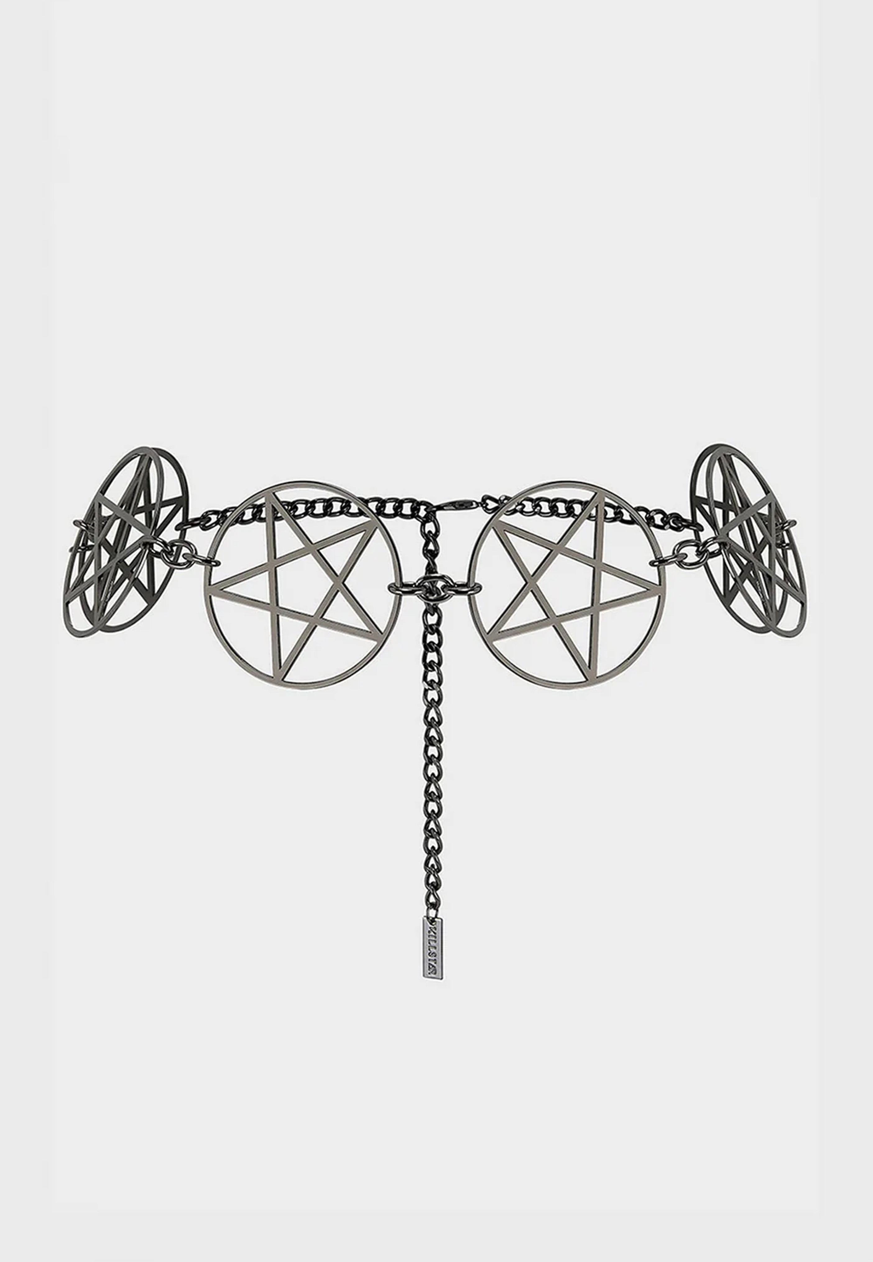 Killstar - Pentagram Chain Dark Silver - Belt | Neutral-Image