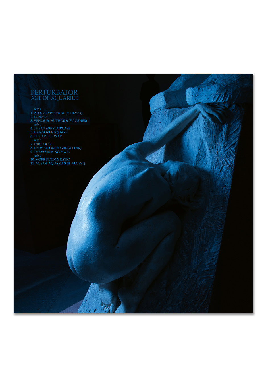 Perturbator - Age Of Aquarius Ltd. White/ Sky Blue Inkspot - Colored 2 Vinyl | Neutral-Image