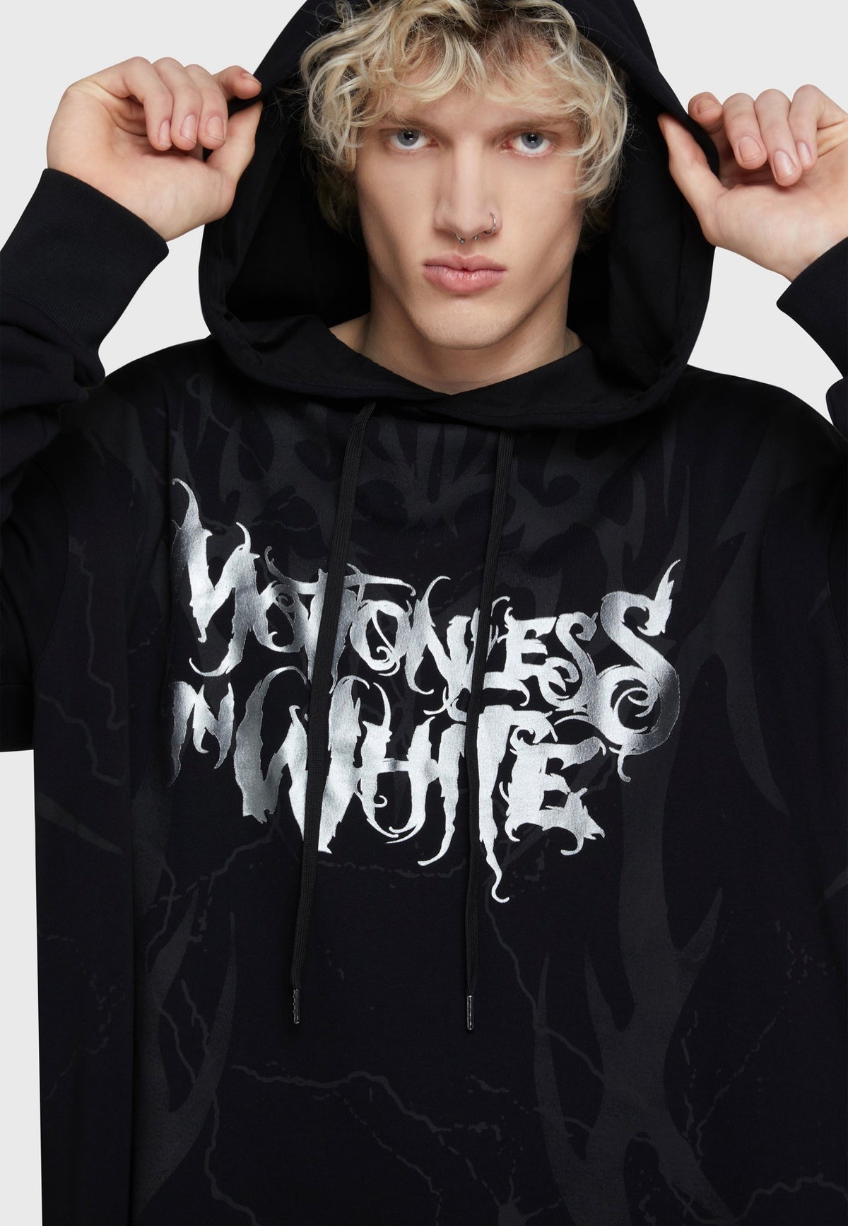 Killstar x Motionless In White Pitch Black Evil Black Hoodie