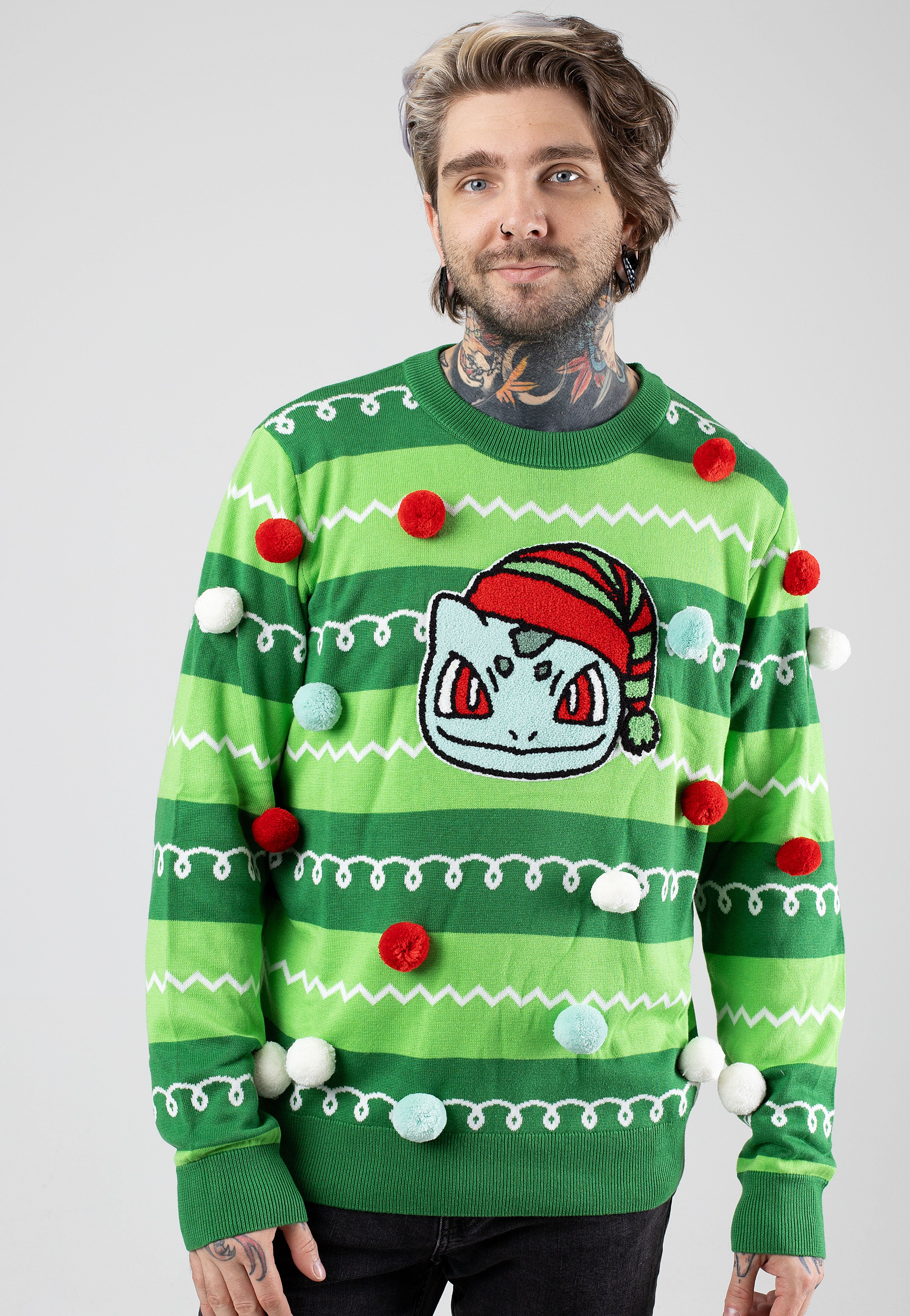 Pokémon - Bulbasaur Xmas Knit - Pullover | Men-Image