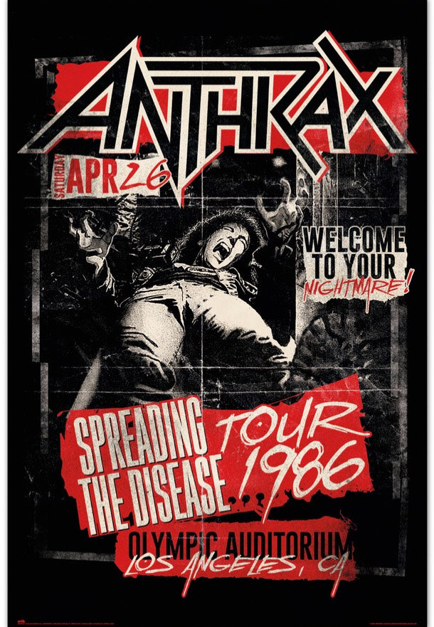 Anthrax - Spreading The Disease 1986 Maxi - Poster