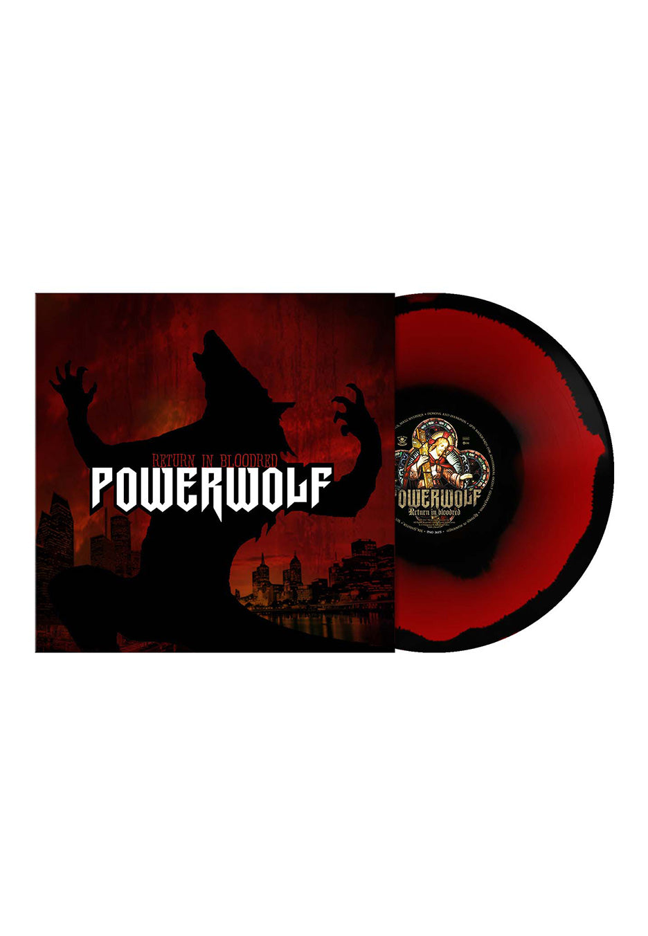 Powerwolf Return In Bloodred Ltd. Red/Blackk Corona Colored Vinyl