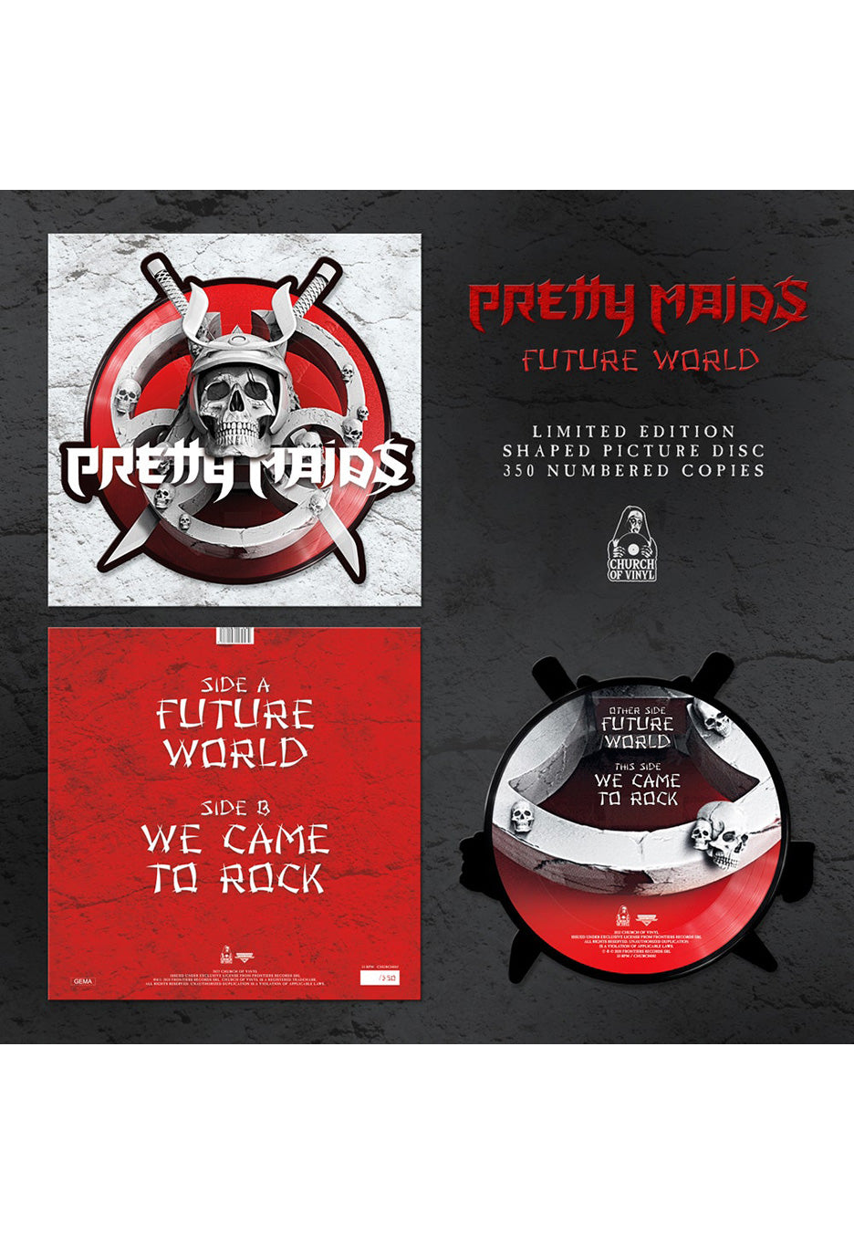 Pretty Maids - Future World (Live) Picture - Colored Mini Vinyl